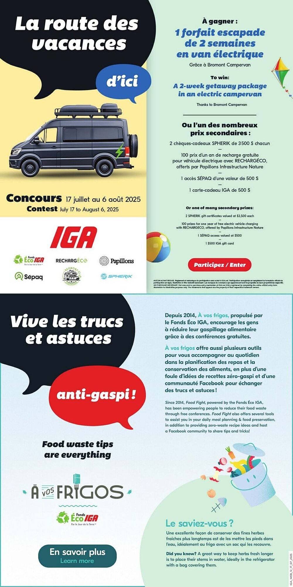 IGA flyer