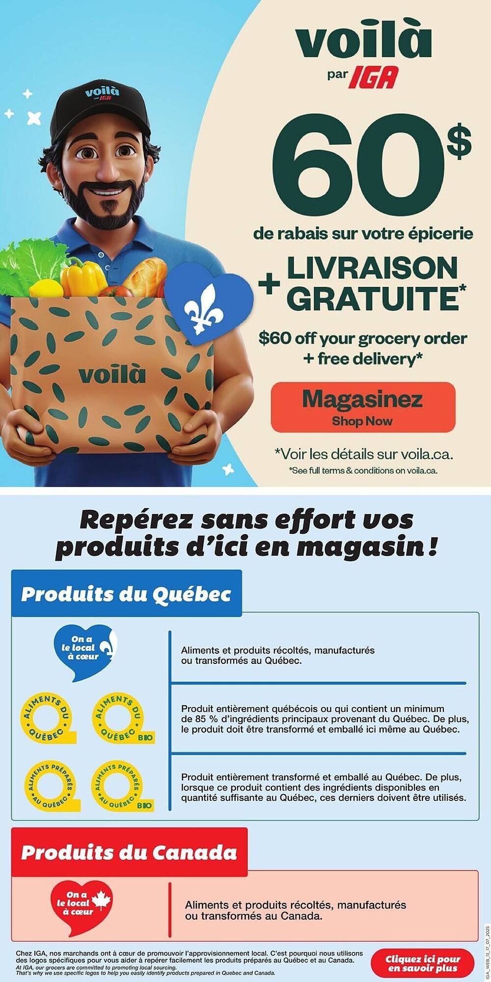 IGA flyer