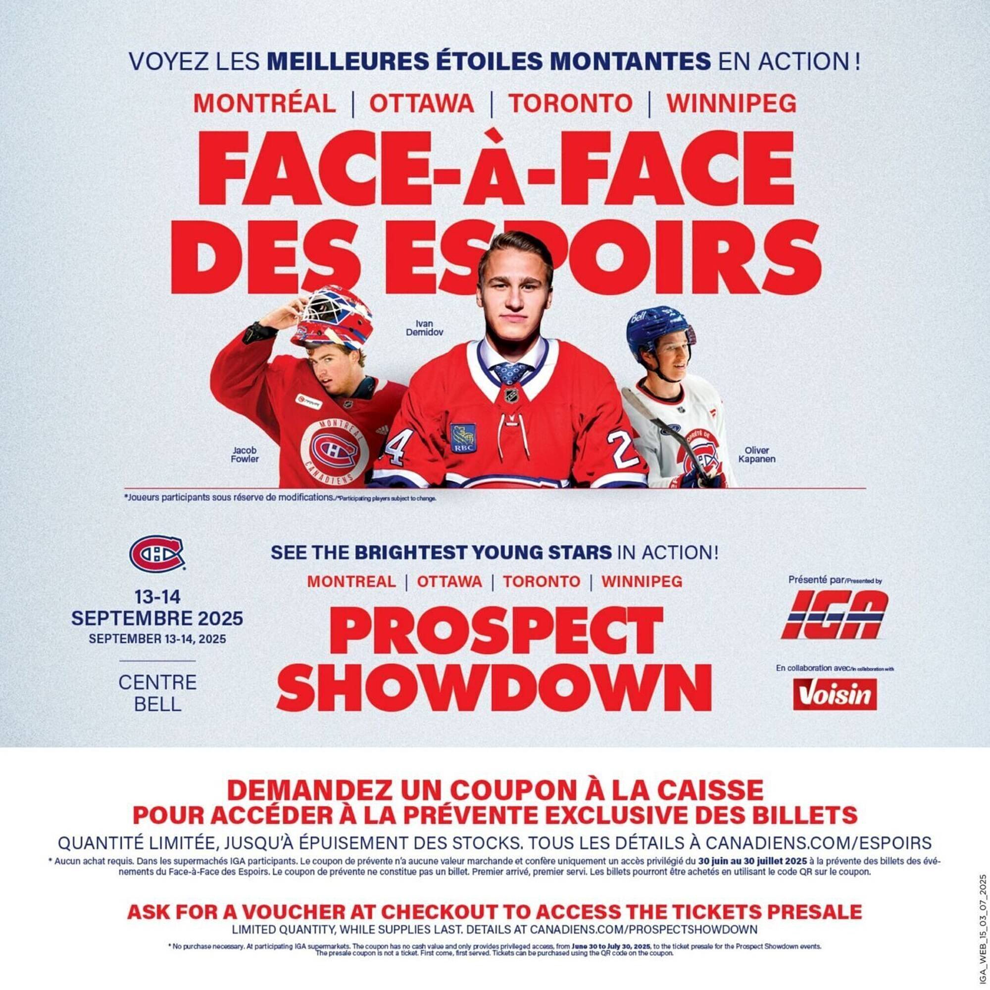 IGA flyer