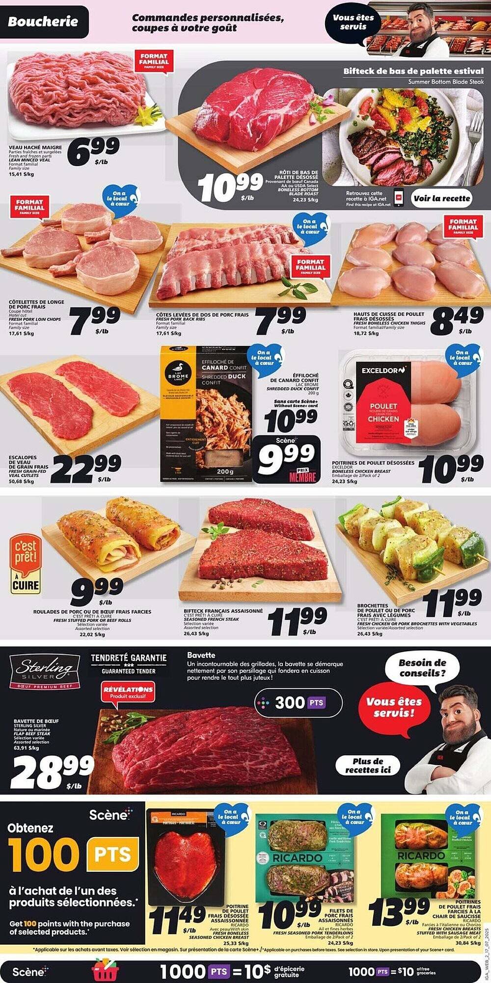 IGA flyer