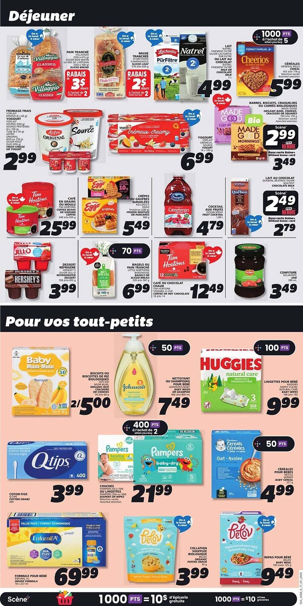 IGA flyer