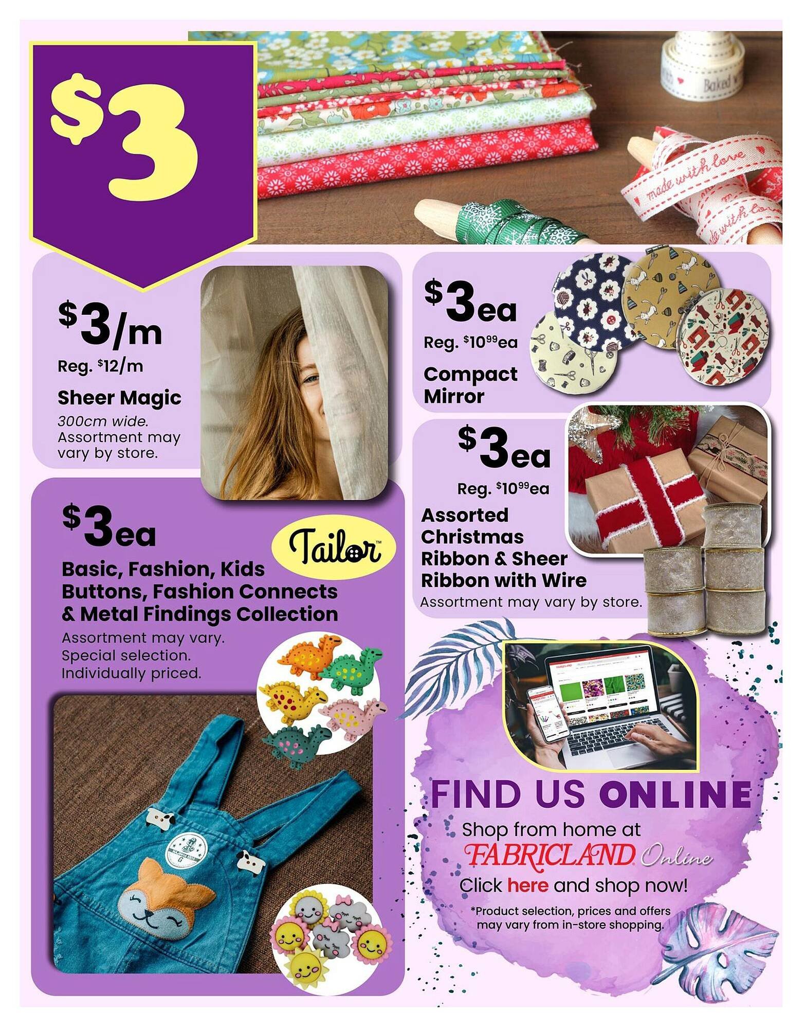 Fabricland flyer