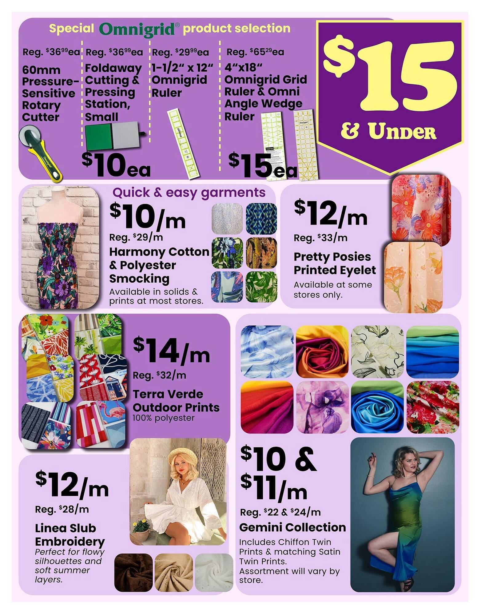 Fabricland flyer