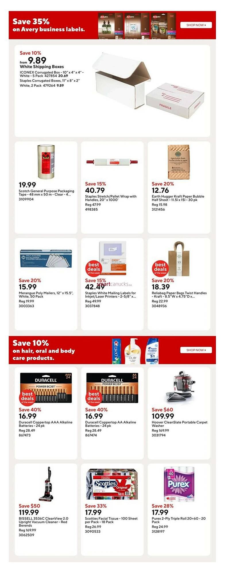 Staples flyer