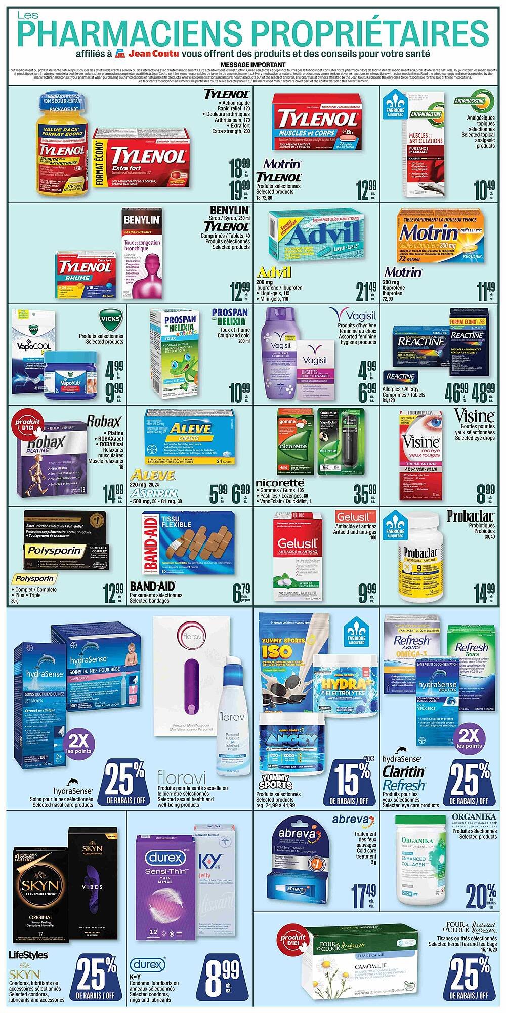 Jean Coutu flyer