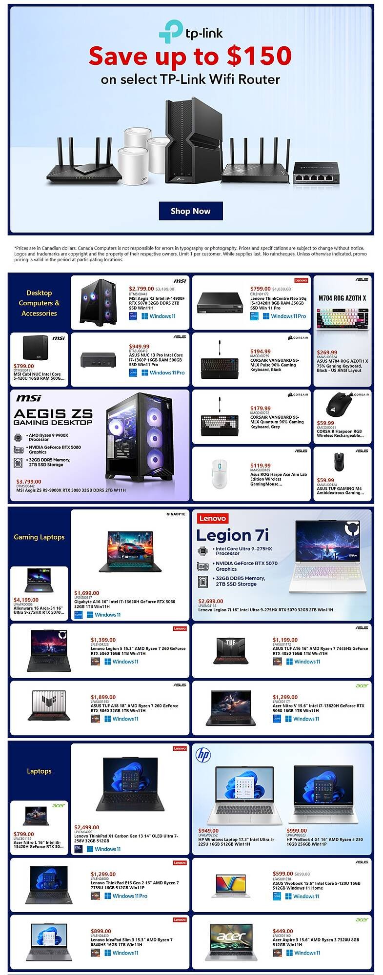 Canada Computers flyer