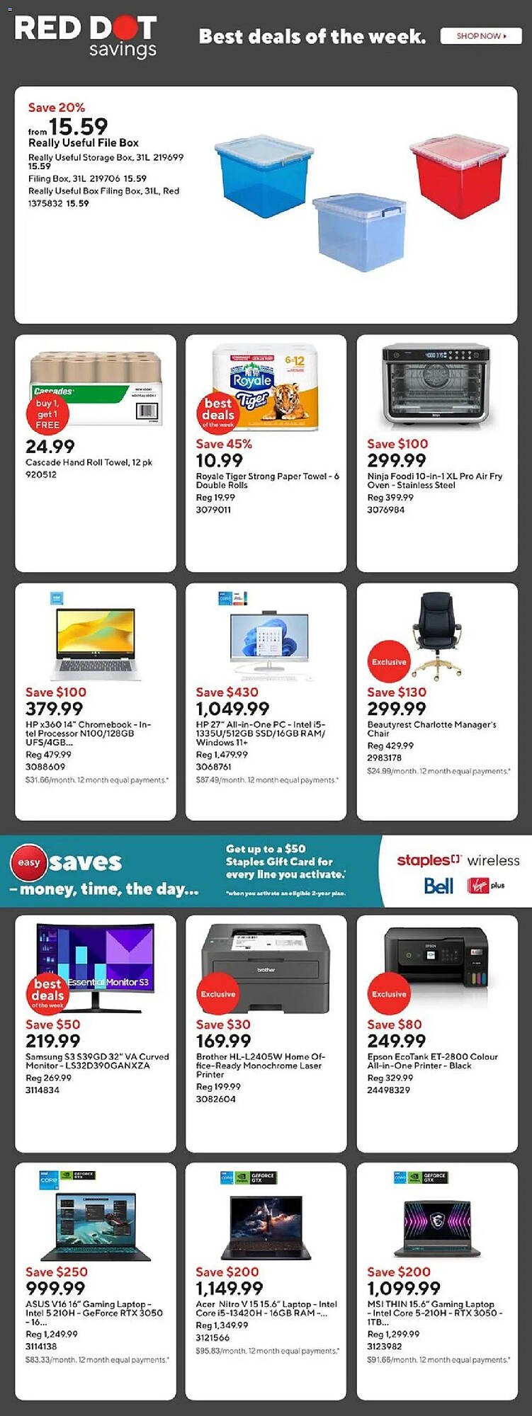 Staples flyer