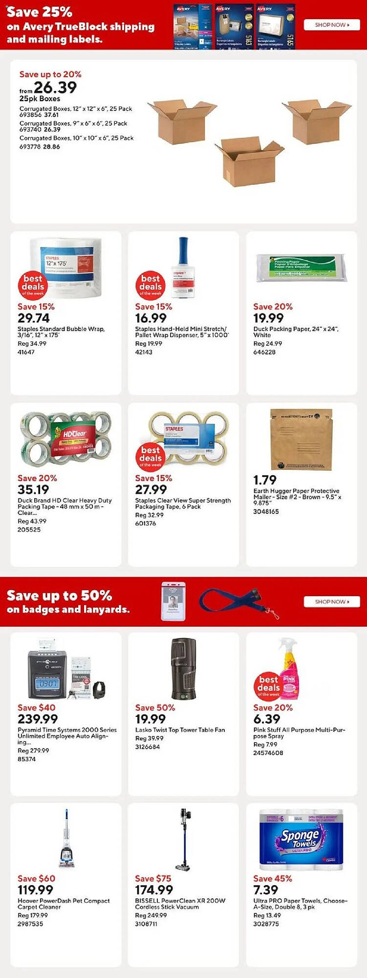 Staples flyer
