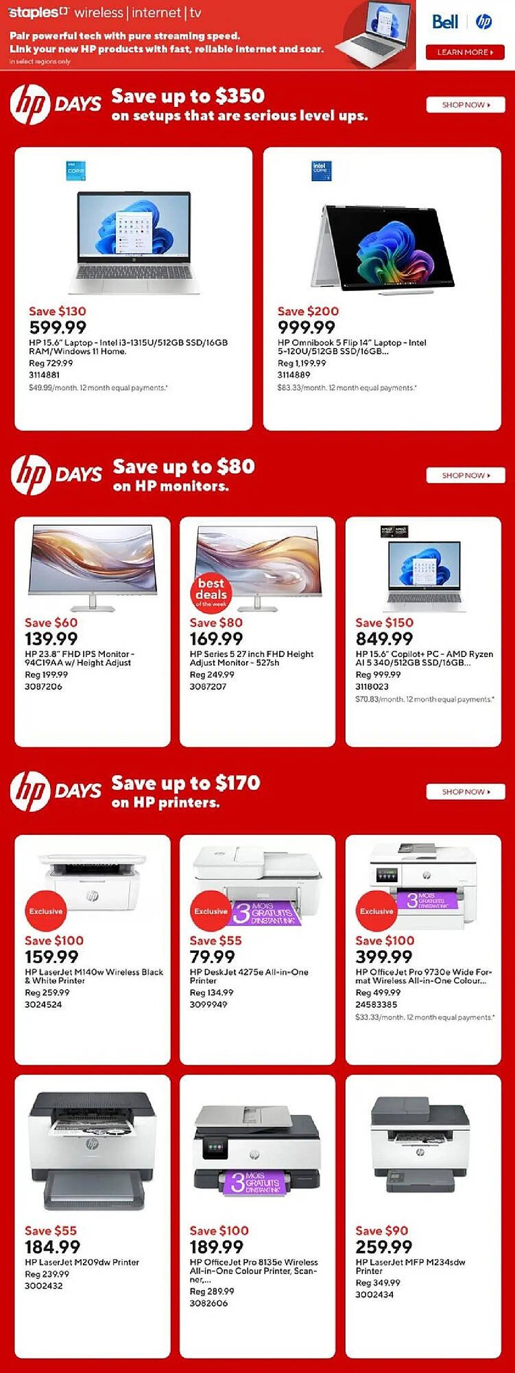 Staples flyer