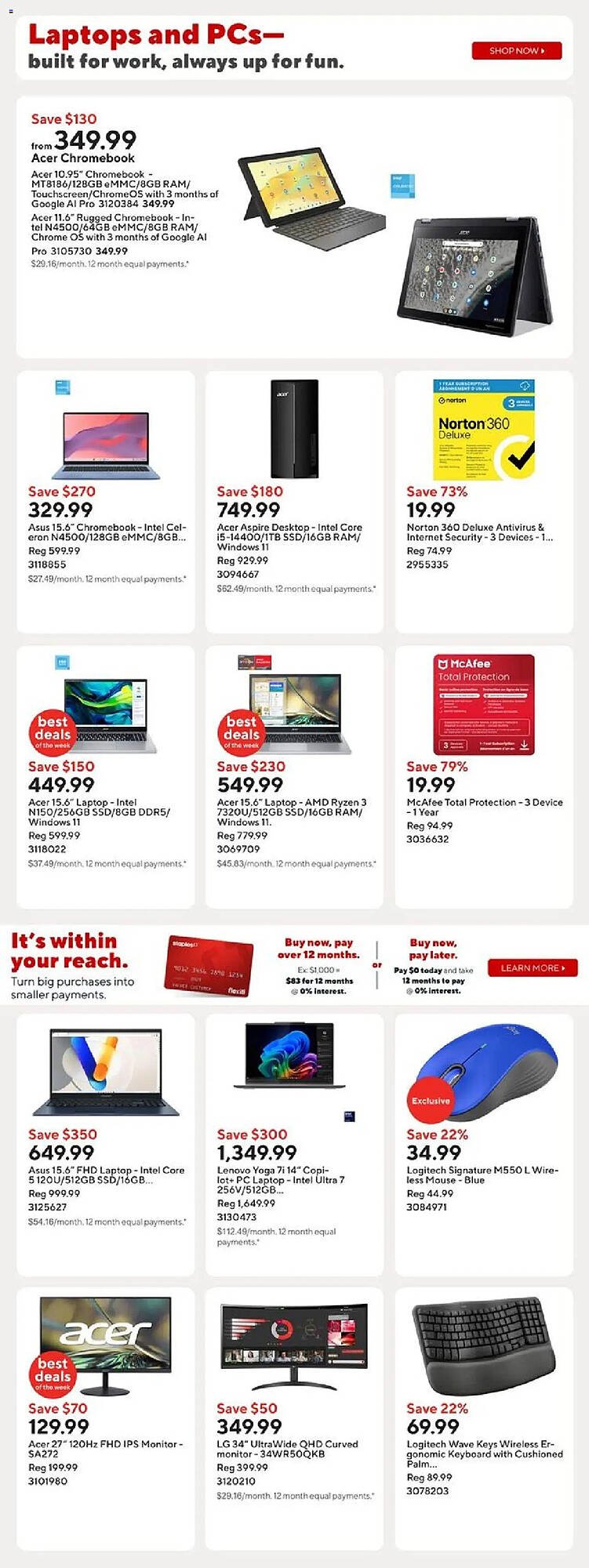 Staples flyer