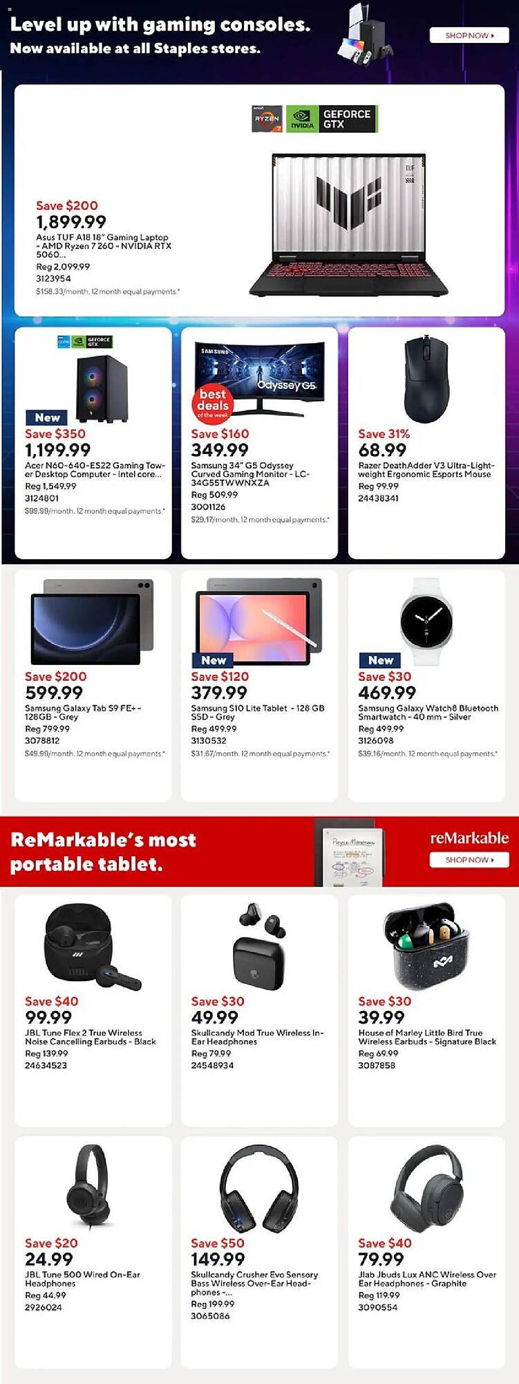 Staples flyer