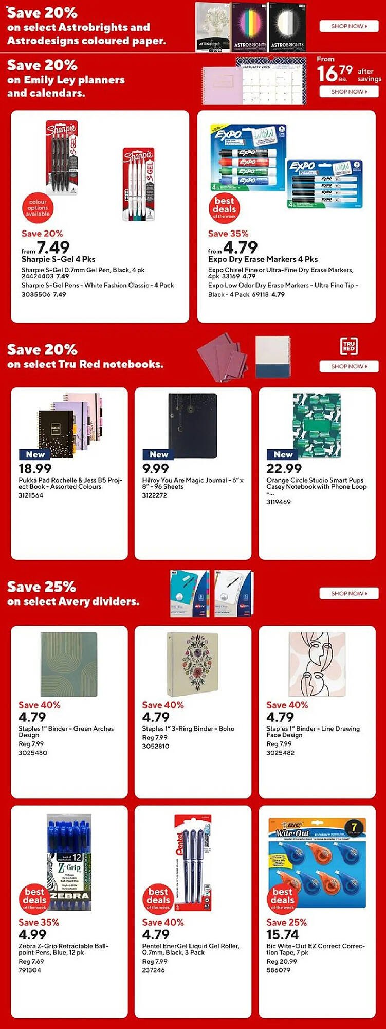 Staples flyer