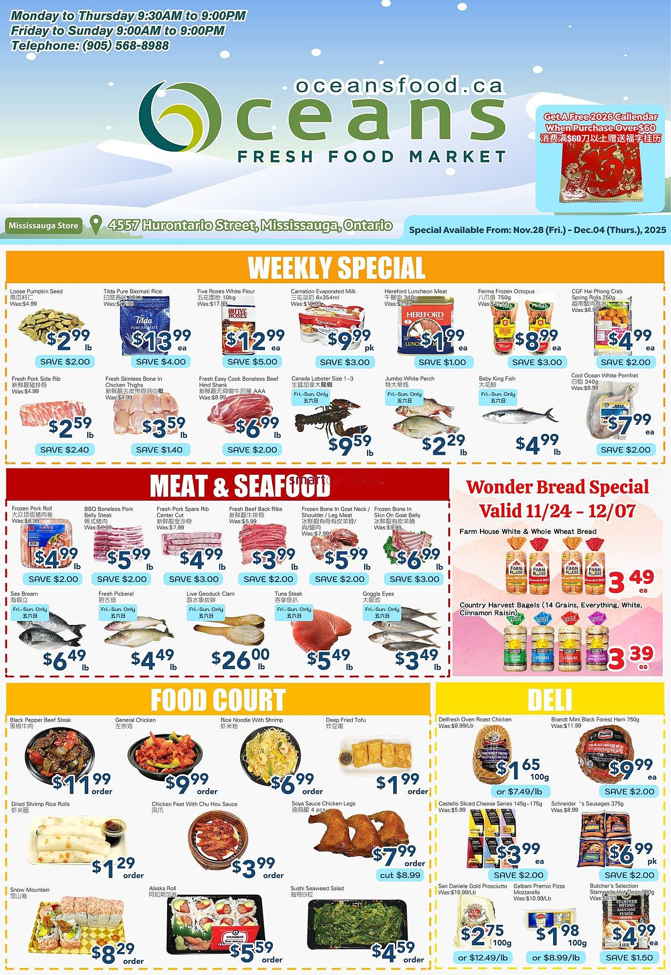 Oceans Fresh Food Market flyer