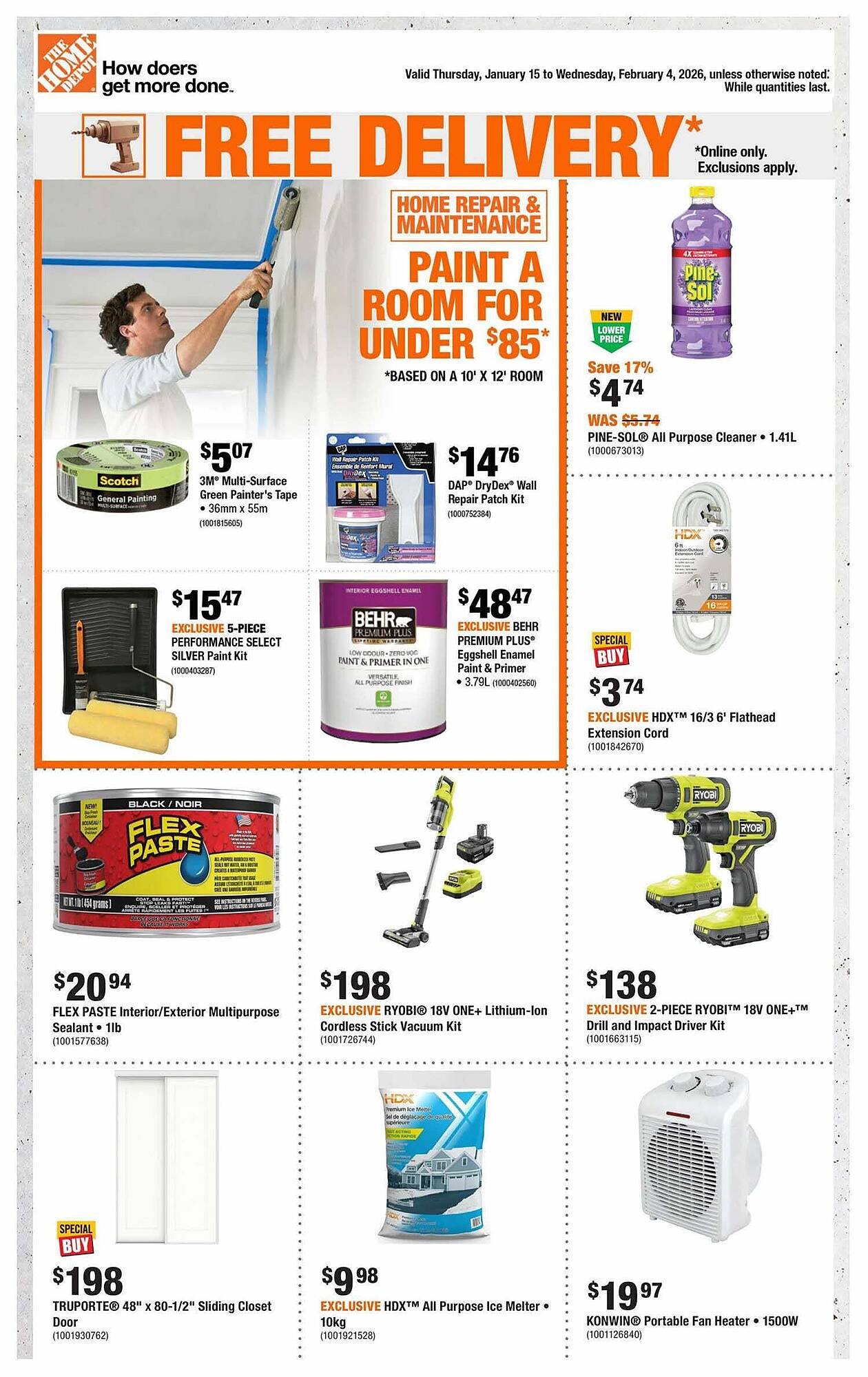 Home Depot flyer (2026-01-16 - 2026-01-23) | 1