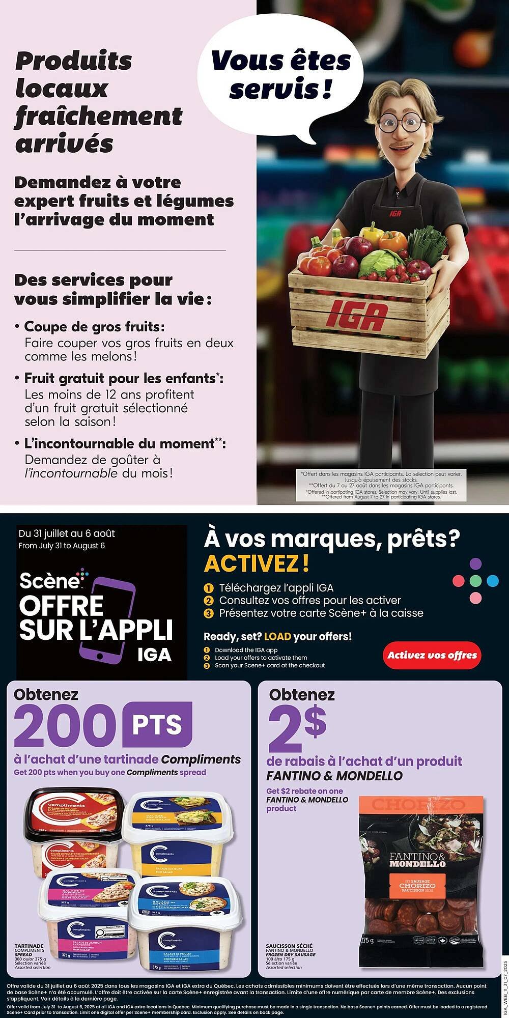 IGA flyer