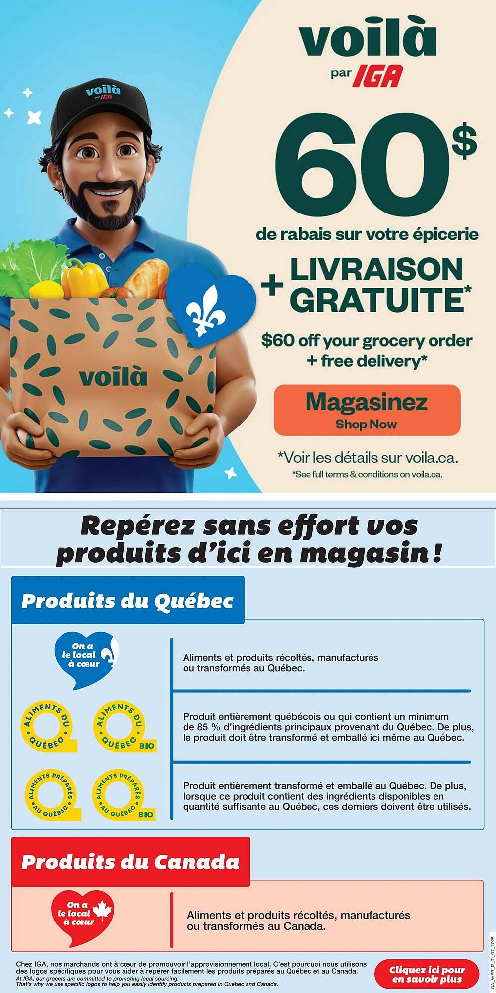 IGA flyer