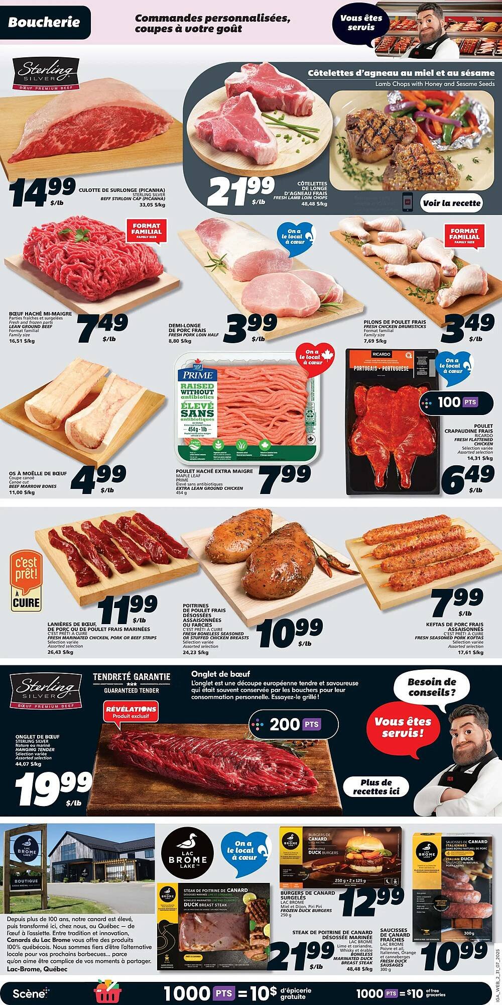 IGA flyer