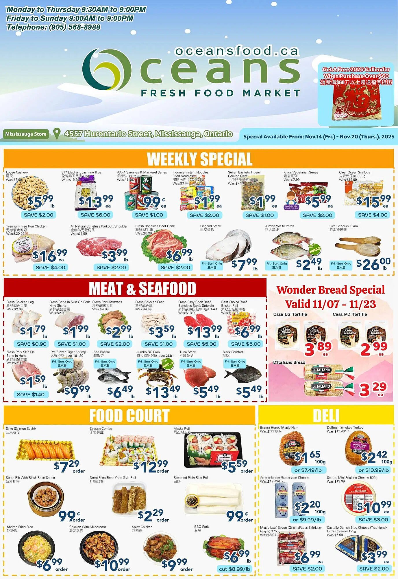 Oceans Fresh Food Market flyer (2025-11-14 - 2025-11-20) | 1