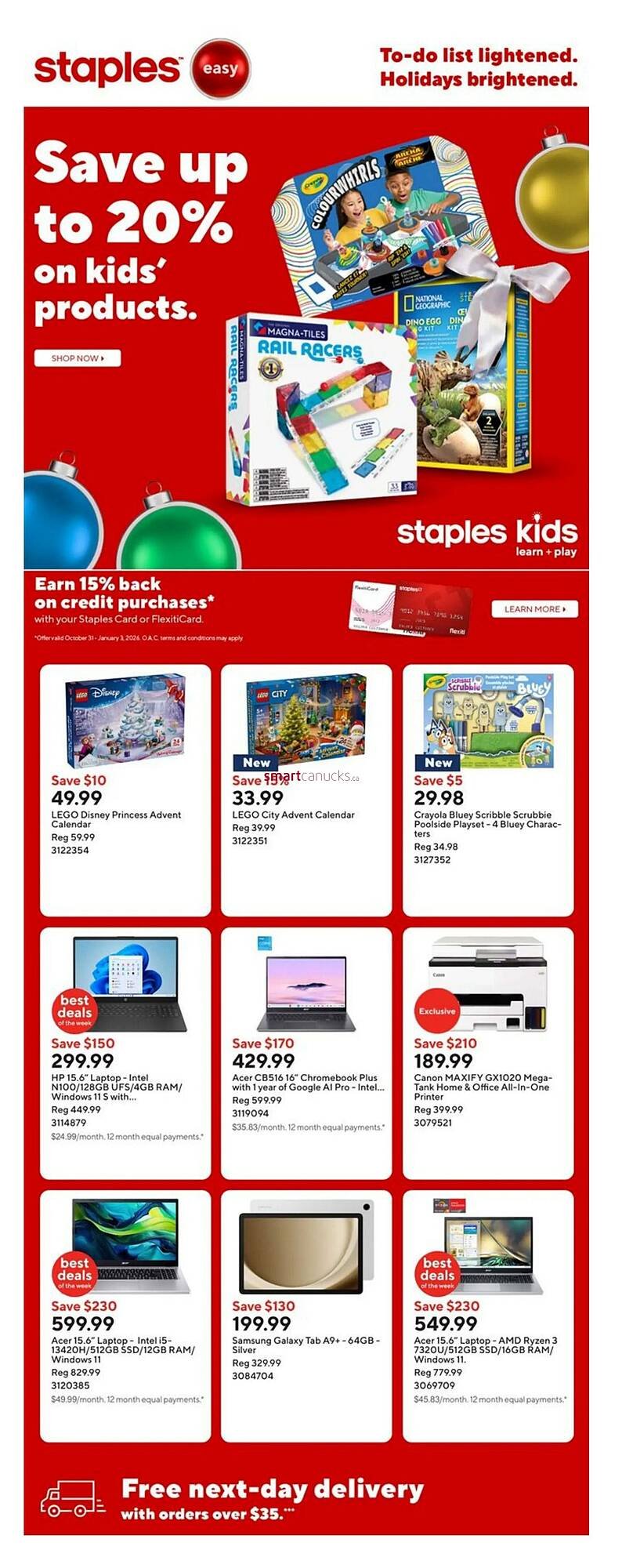 Staples flyer (2025-11-07 - 2025-11-13) | 1
