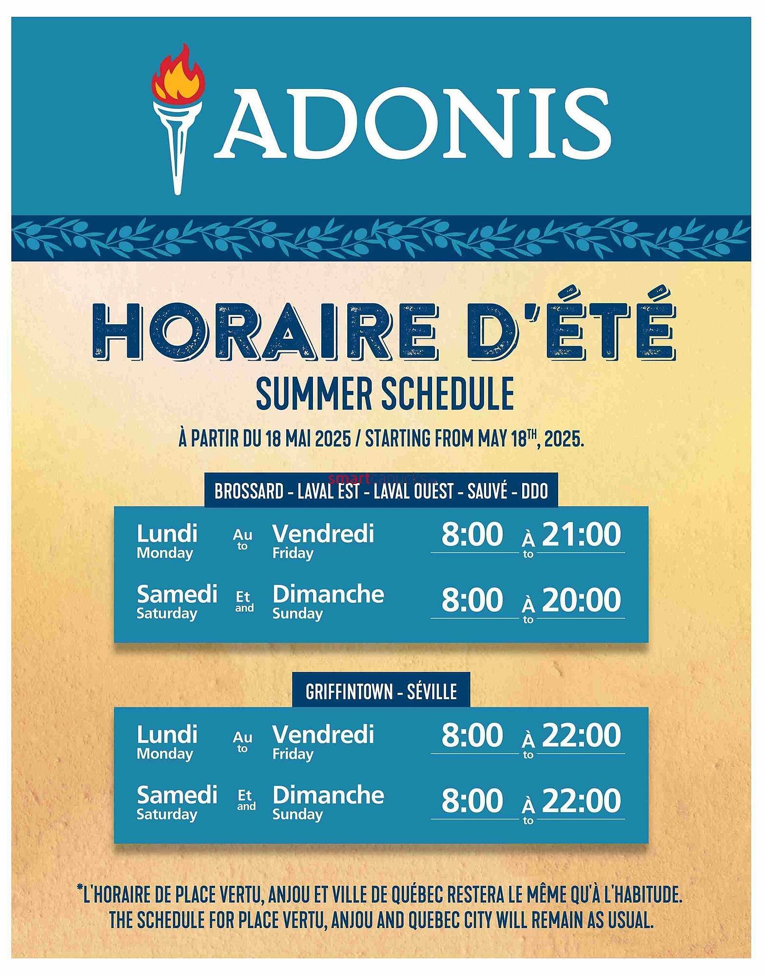 Marché Adonis flyer