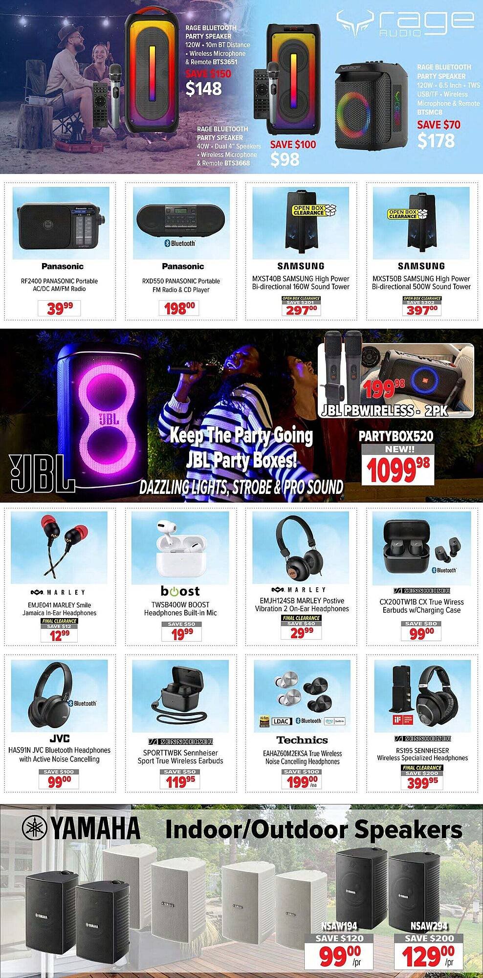 2001 Audio Video flyer