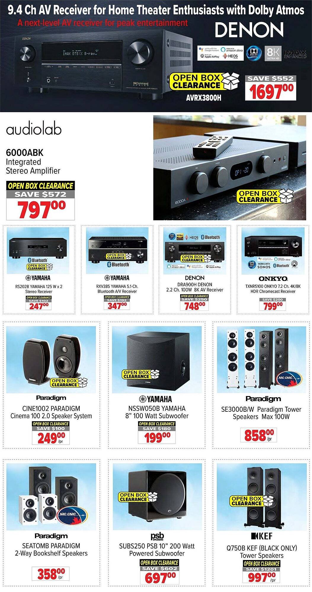 2001 Audio Video flyer