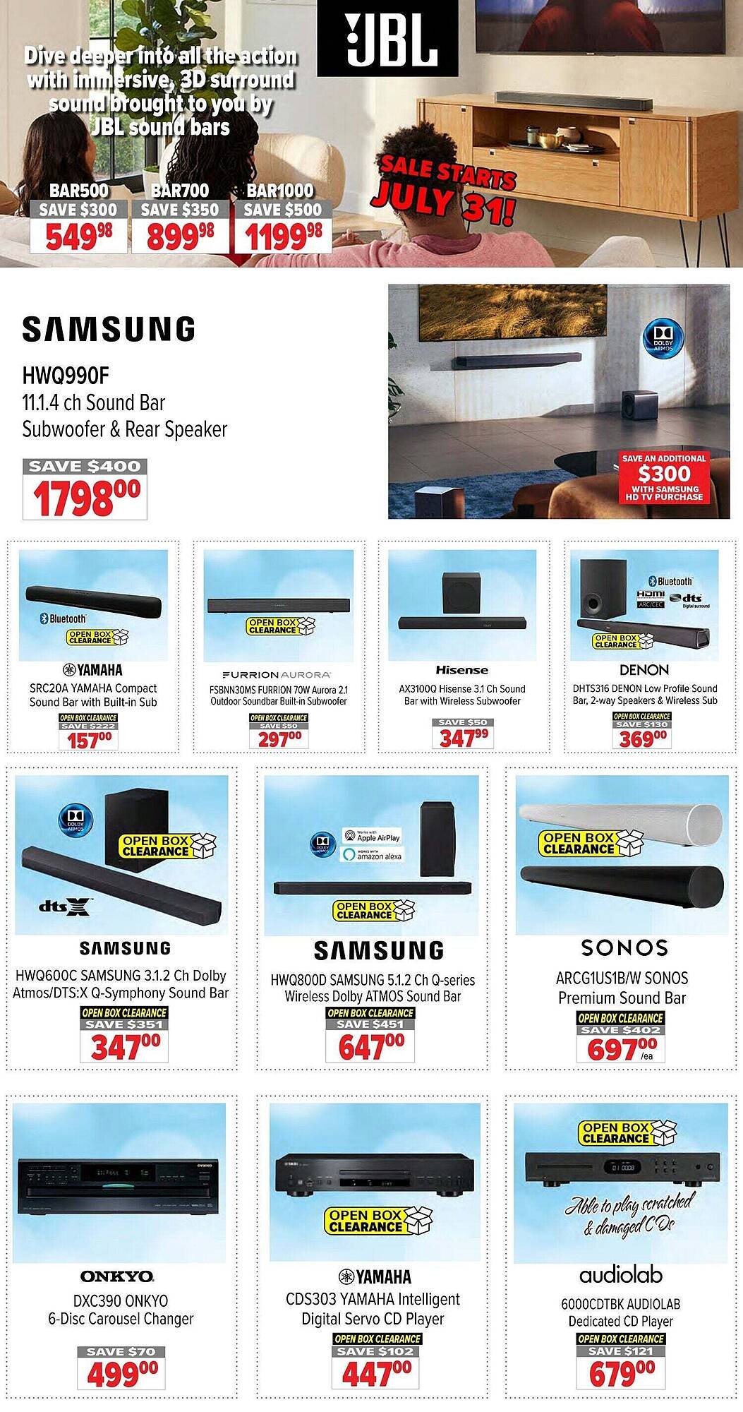 2001 Audio Video flyer