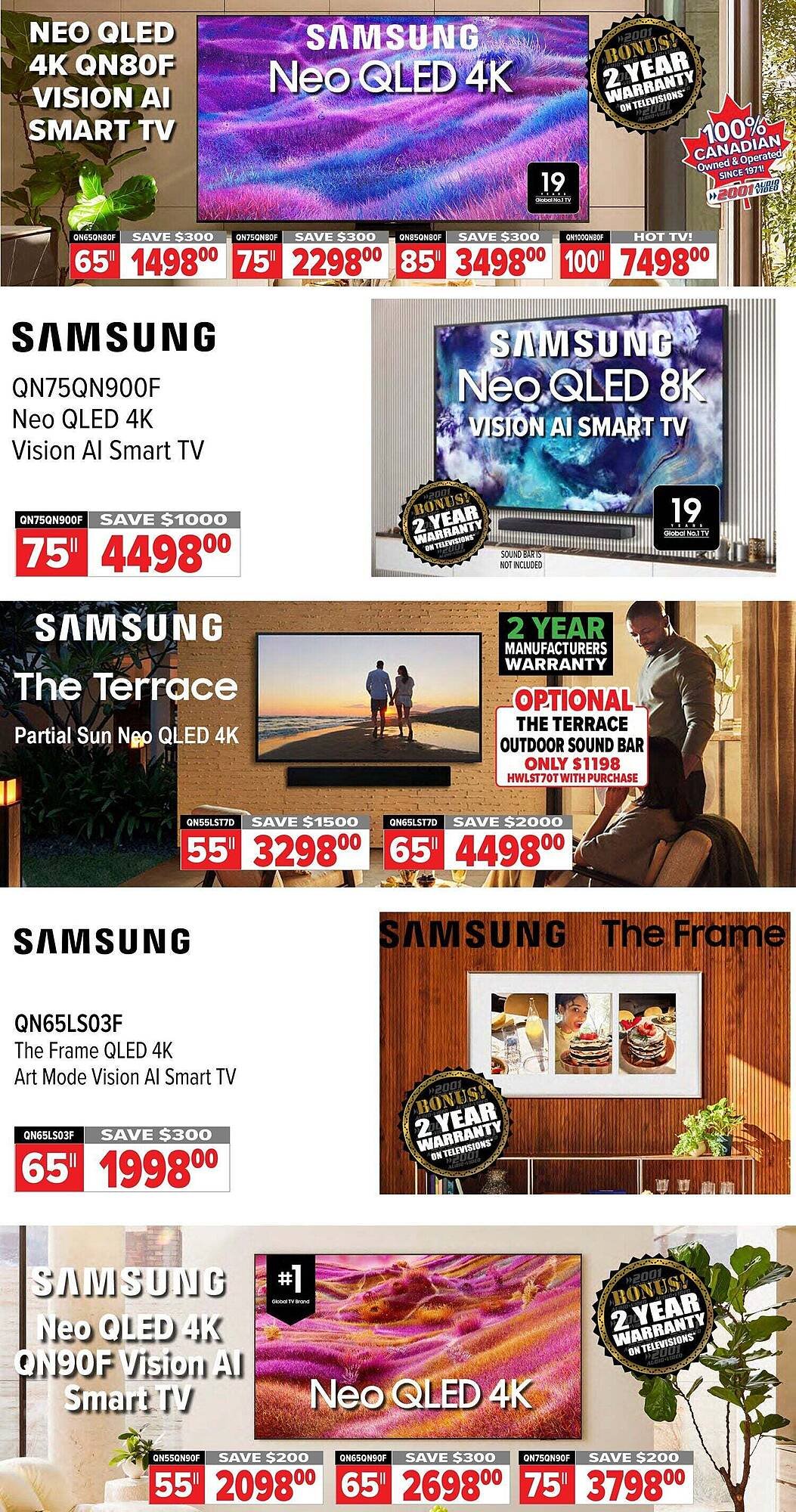 2001 Audio Video flyer