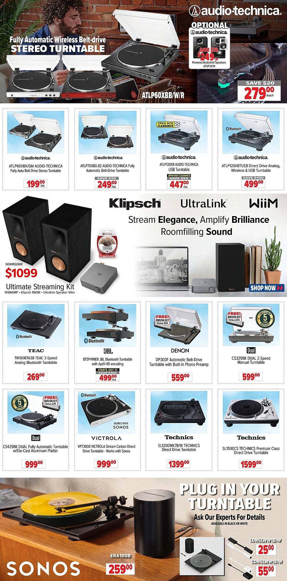 2001 Audio Video flyer