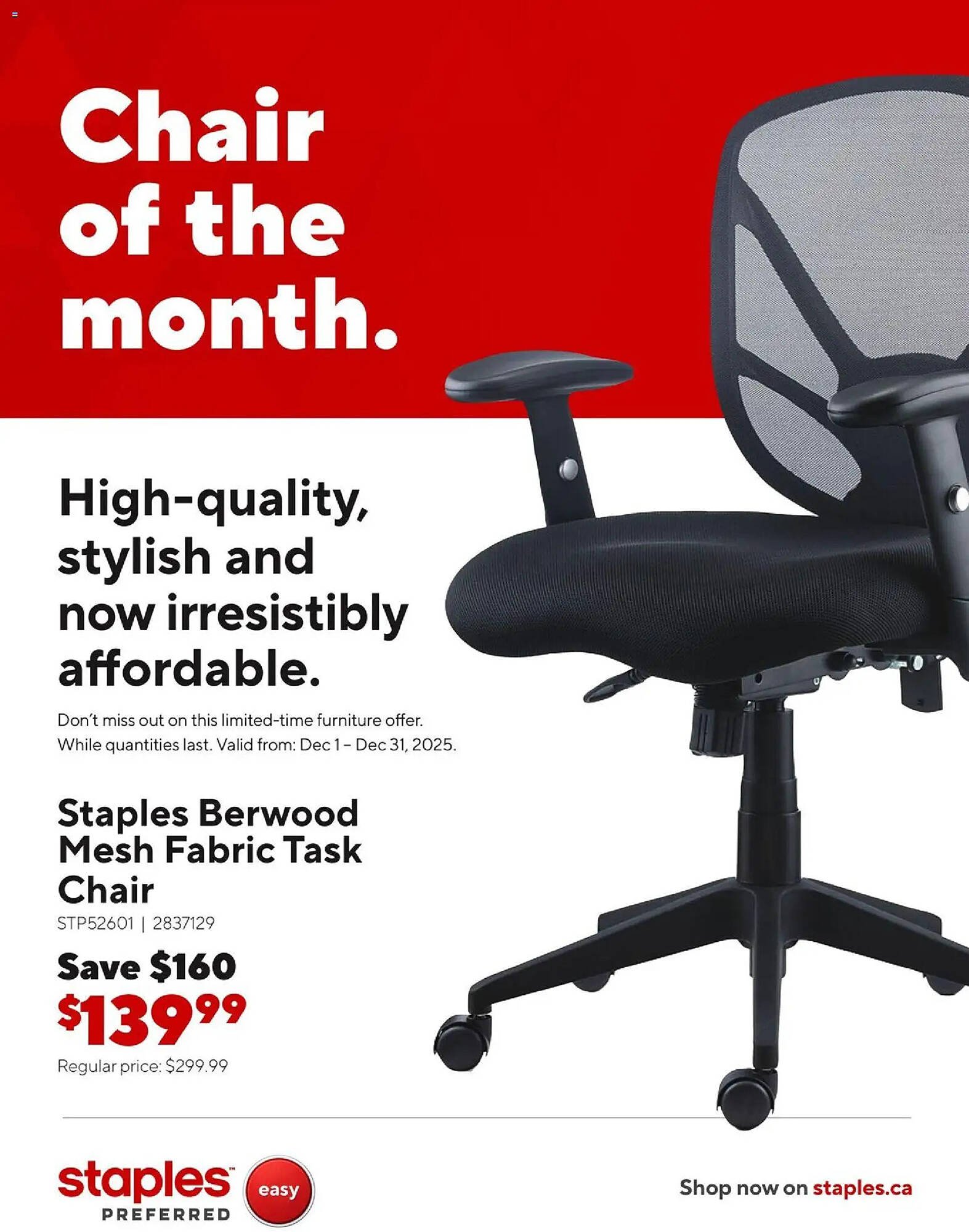 Staples flyer (2025-12-16 - 2026-01-01) | 2