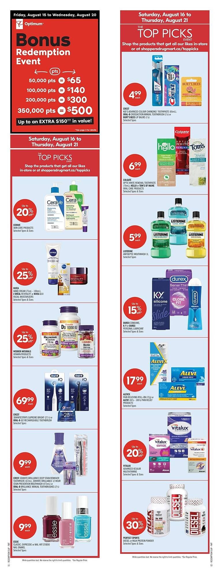 Shoppers Drug Mart flyer (2025-08-14 - 2025-09-24) | 1