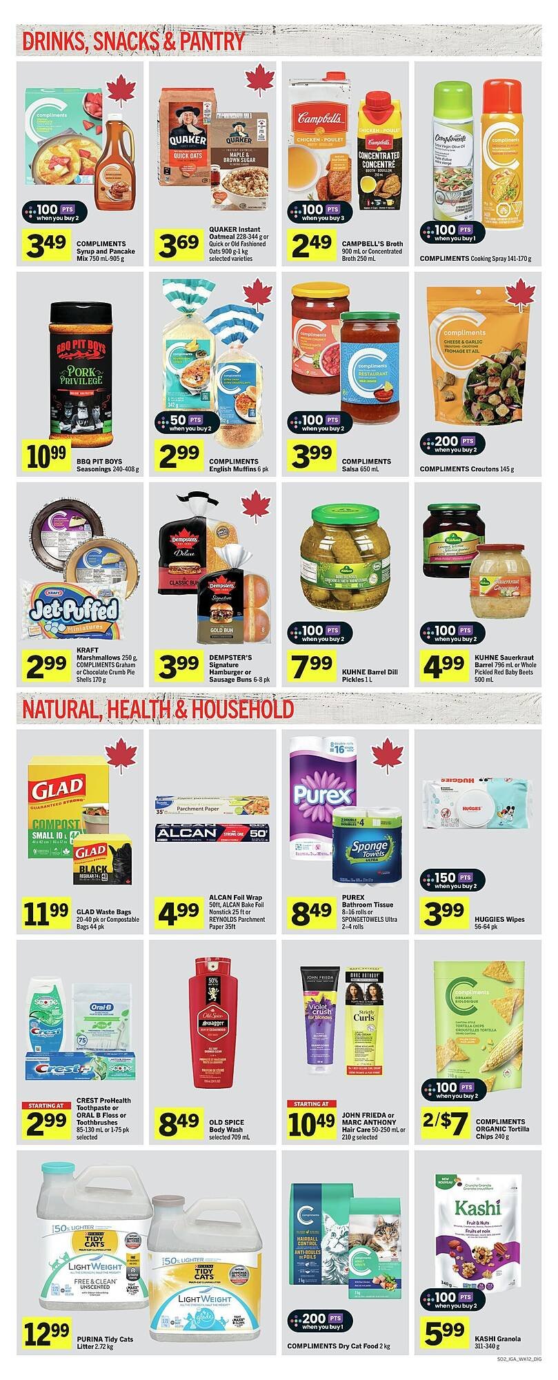 IGA flyer