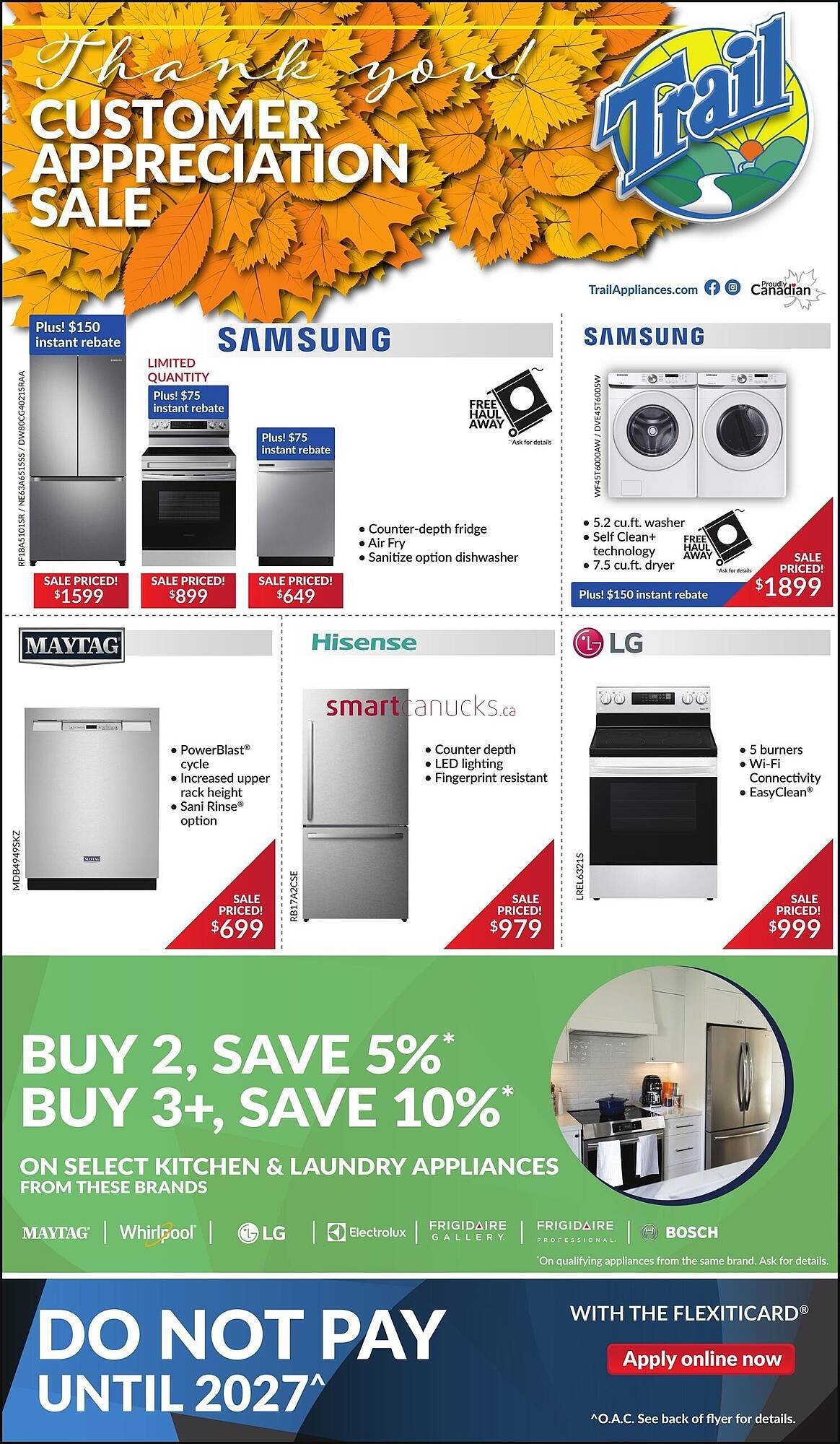Trail Appliances flyer