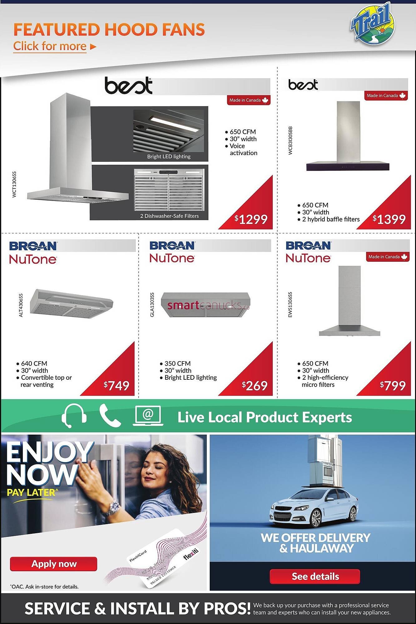 Trail Appliances flyer