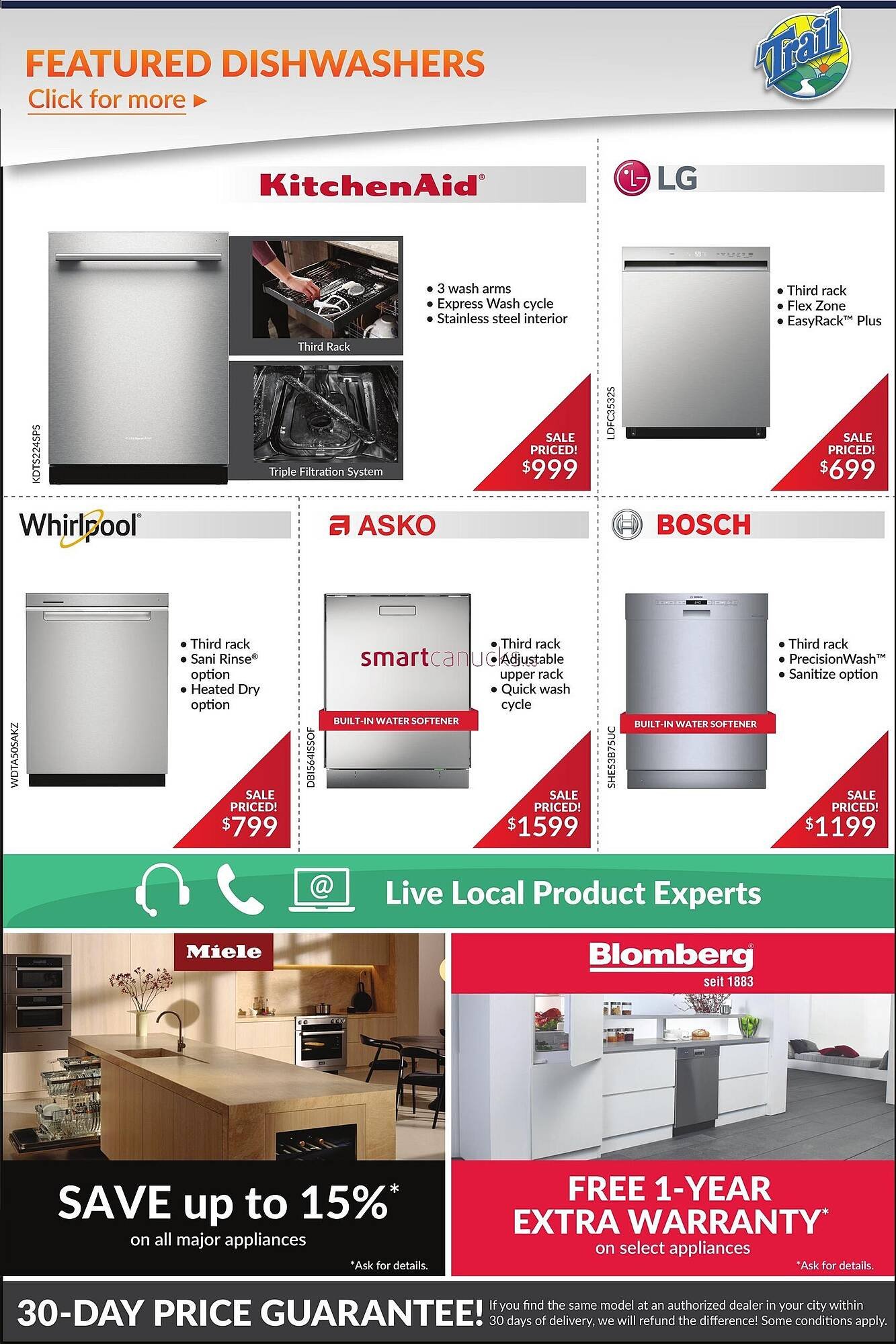 Trail Appliances flyer