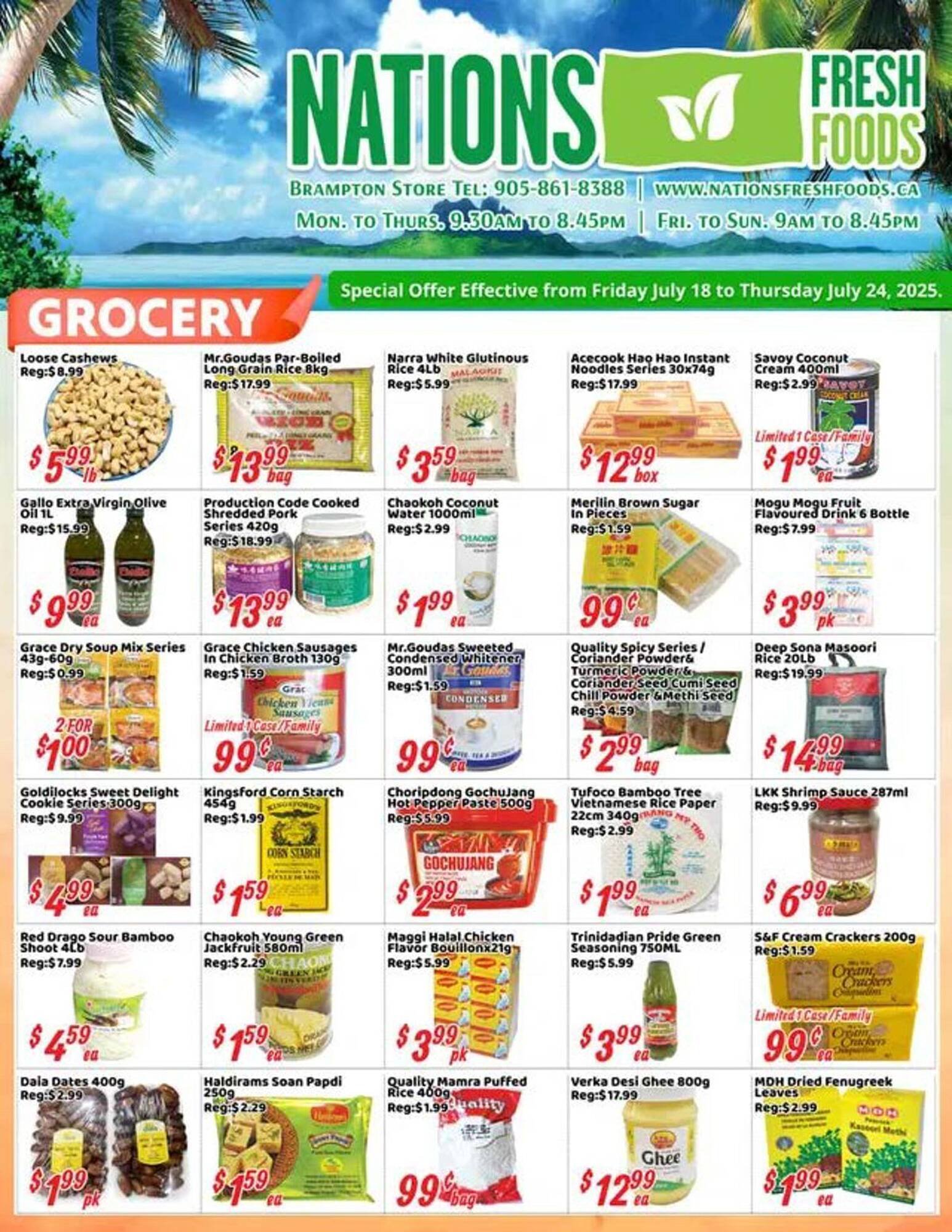 Oceans Fresh Food Market flyer (2025-07-18 - 2025-07-24) | 1