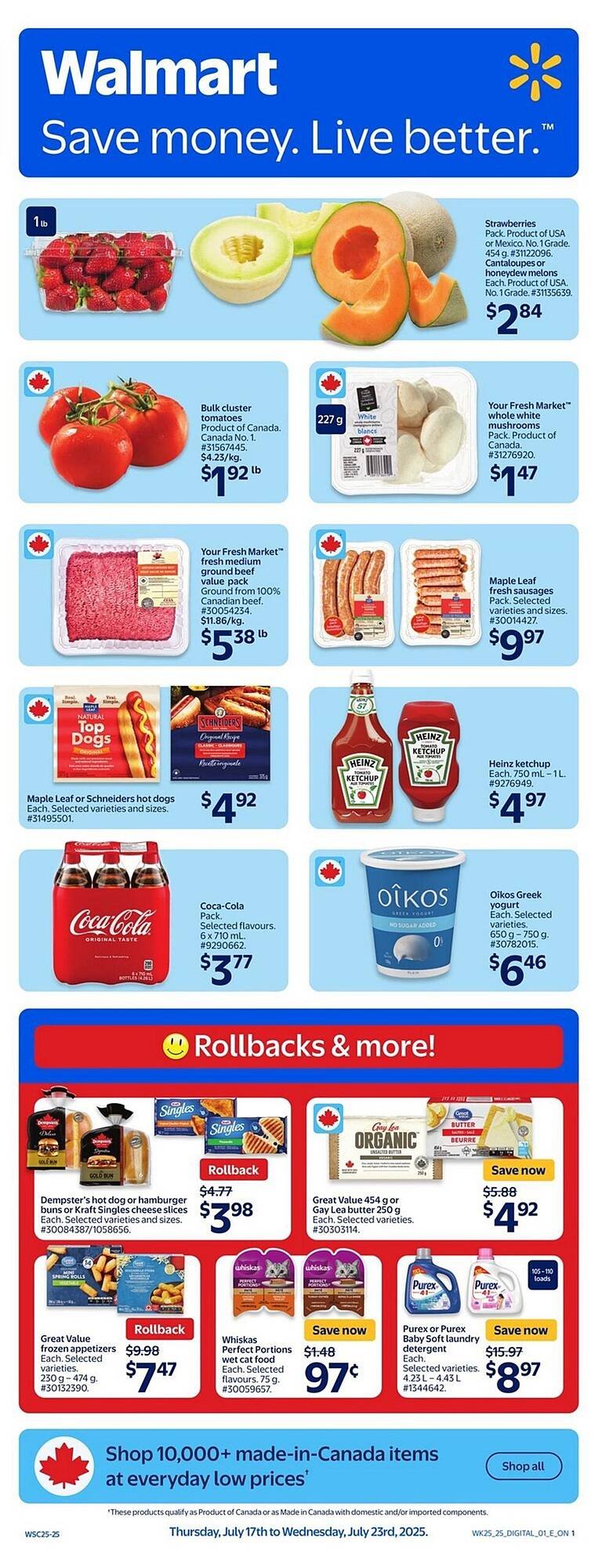 Walmart flyer (2025-07-17 - 2025-07-23) | 1