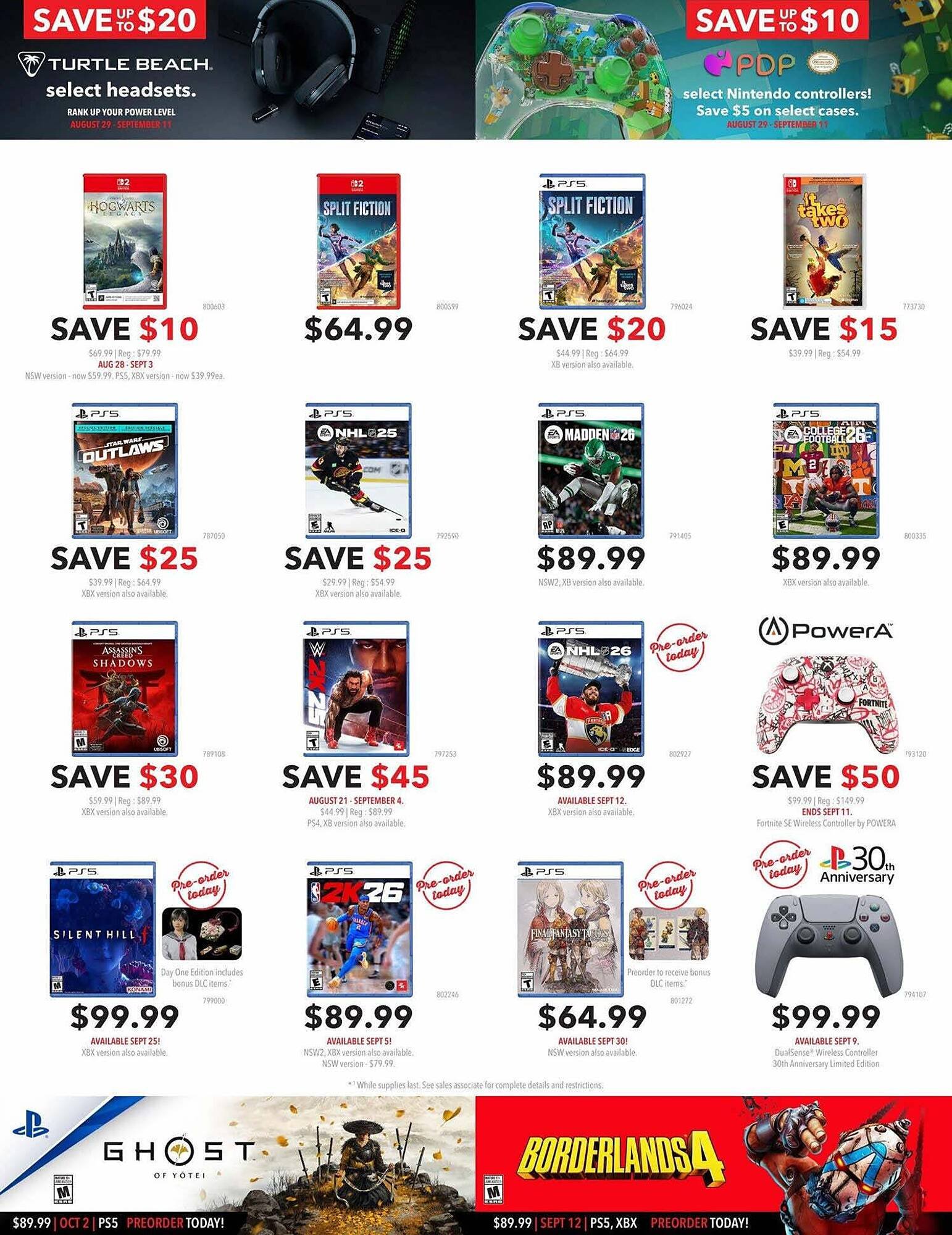 GameStop flyer