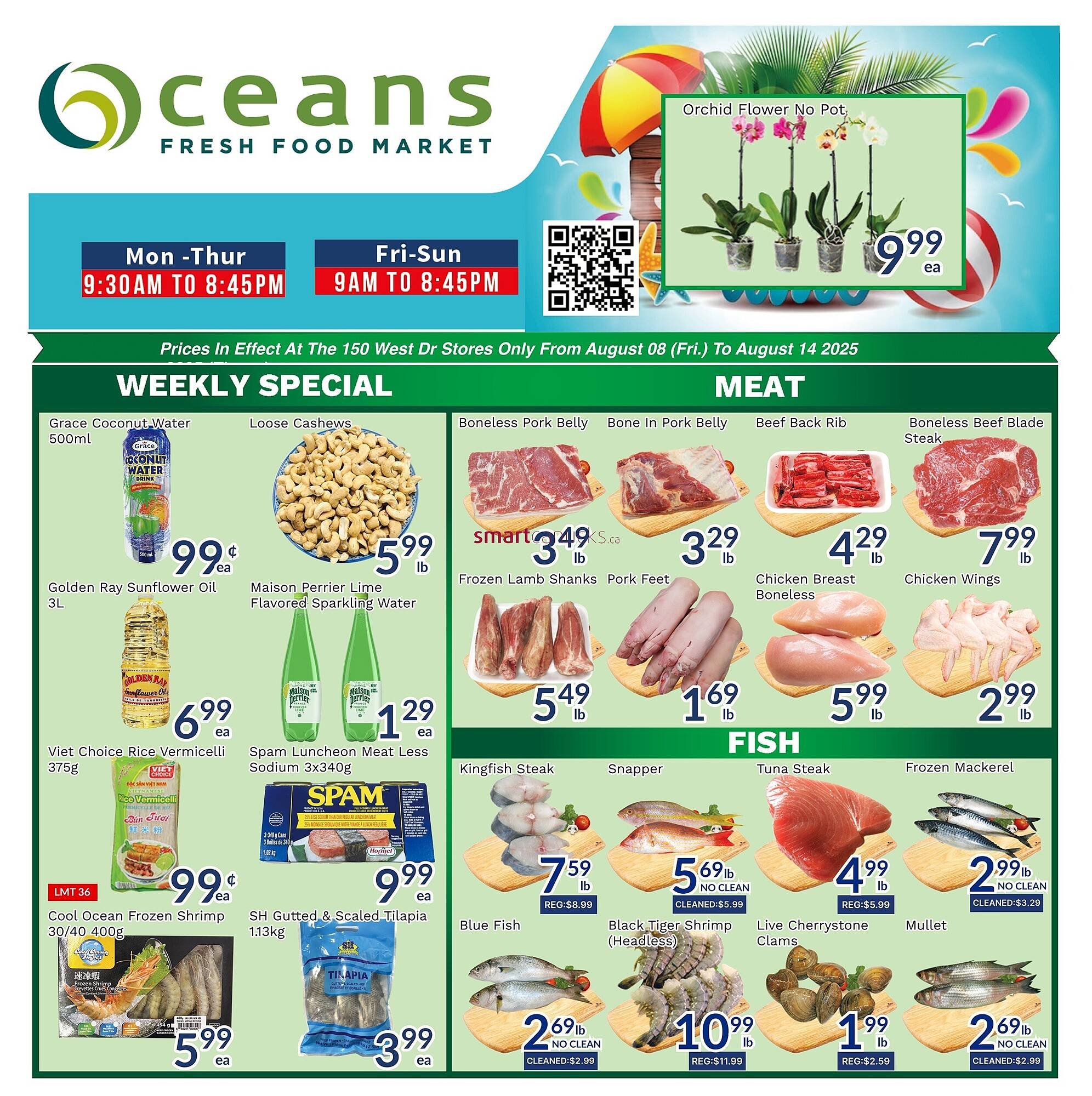 Oceans Fresh Food Market flyer (2025-08-08 - 2025-08-14) | 1