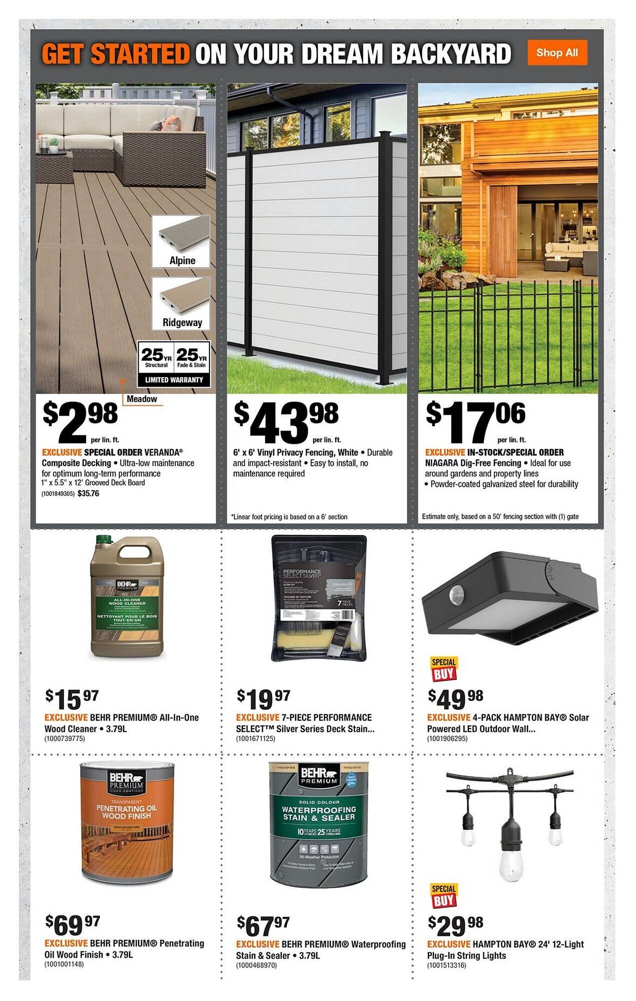 Home Depot flyer