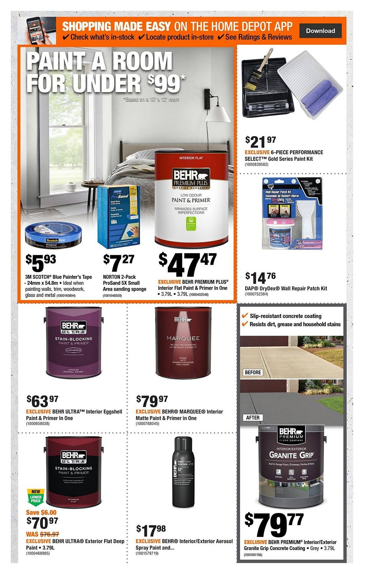 Home Depot flyer