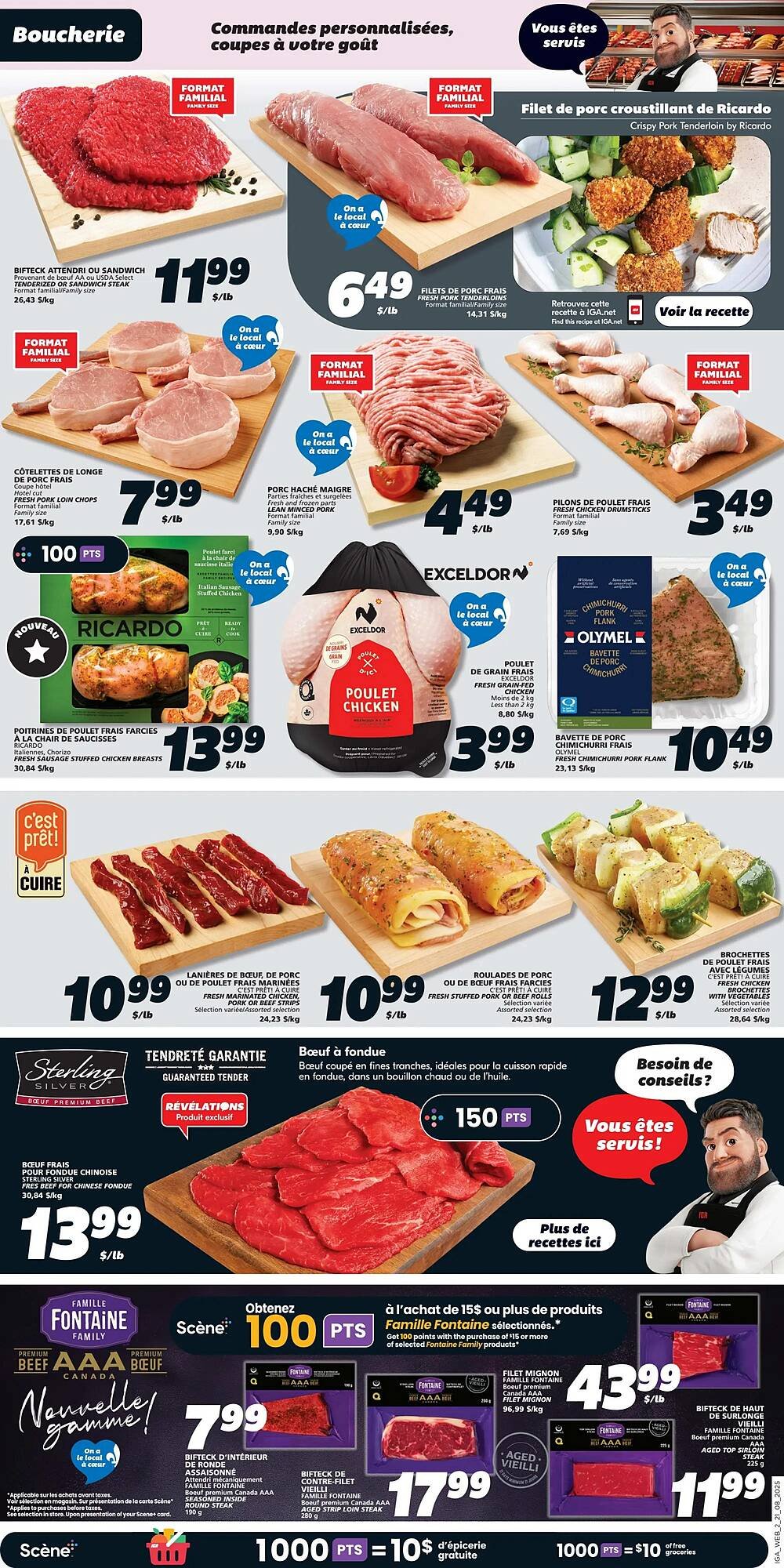 IGA flyer