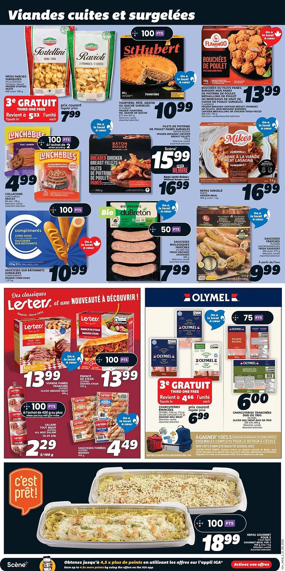 IGA flyer