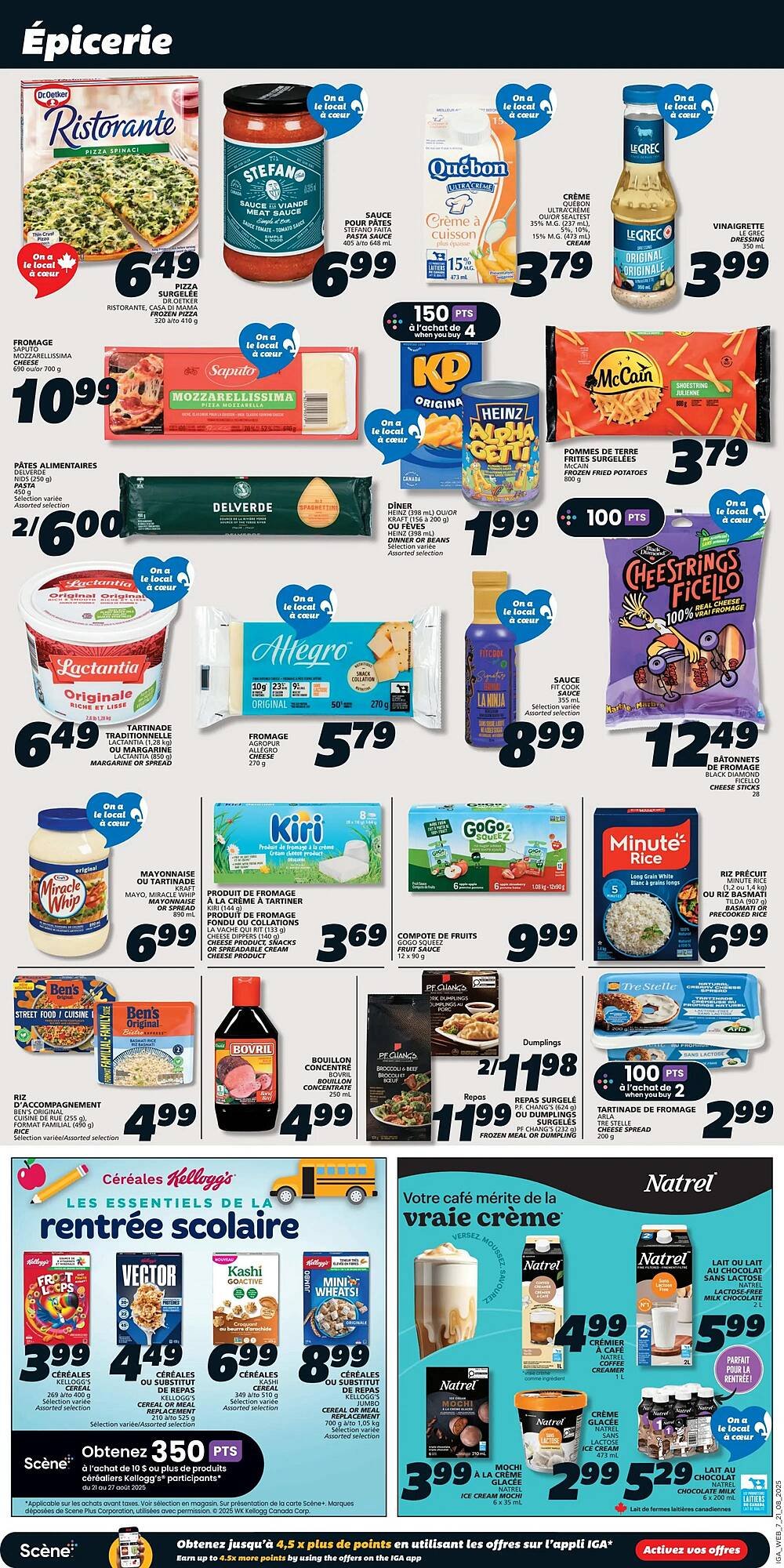 IGA flyer