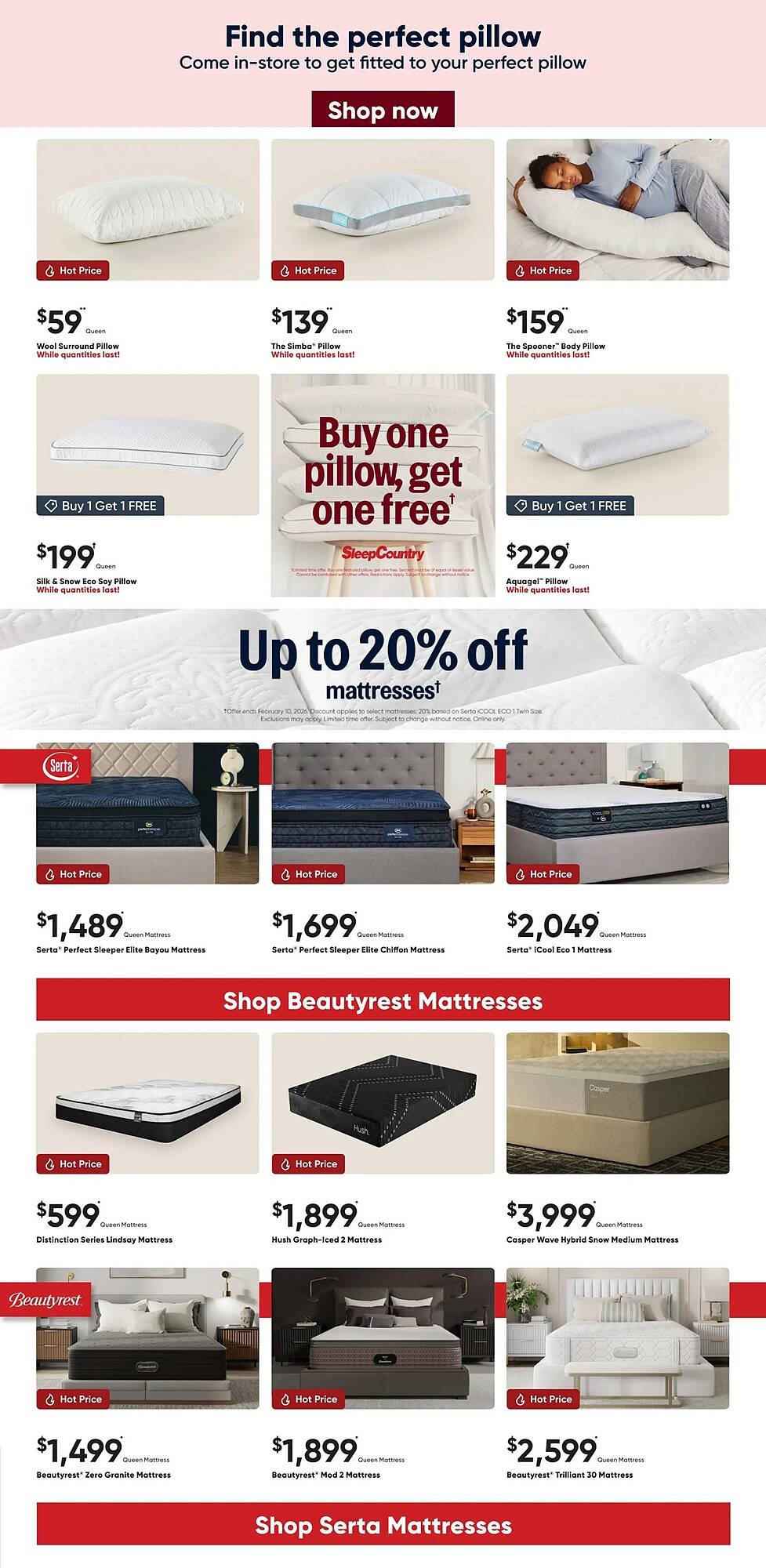 Sleep Country flyer (2026-01-07 - 2026-01-20) | 3