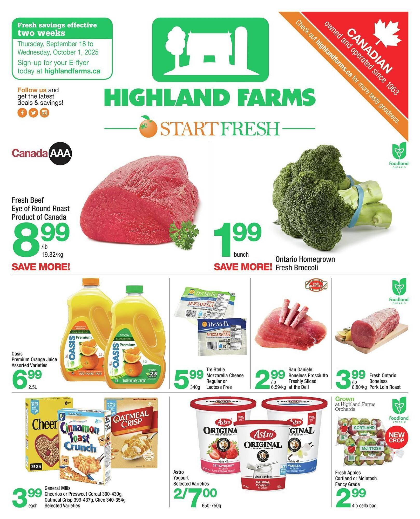 Highland Farms flyer (2025-09-18 - 2025-10-02) | 1