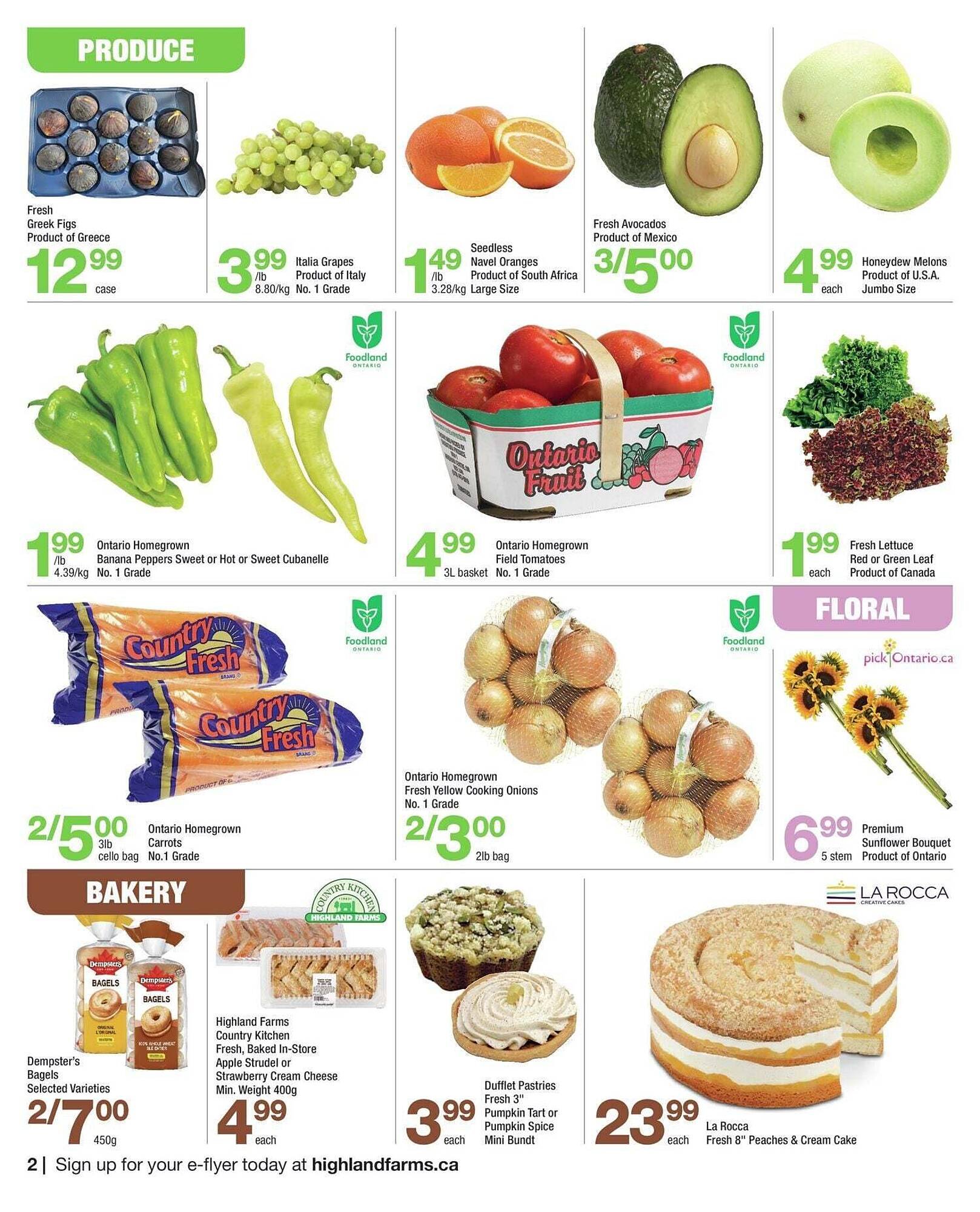 Highland Farms flyer