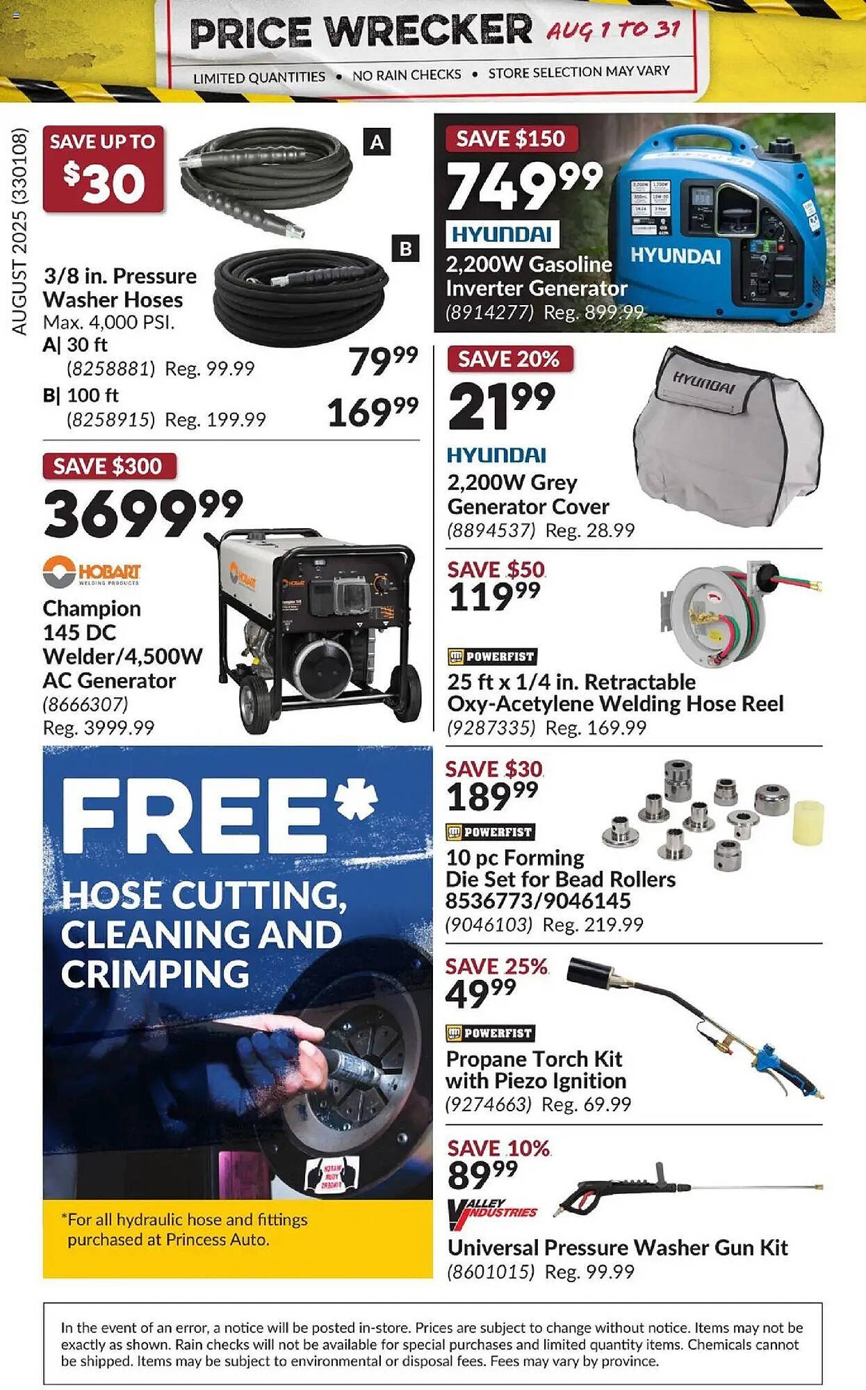 Princess Auto flyer