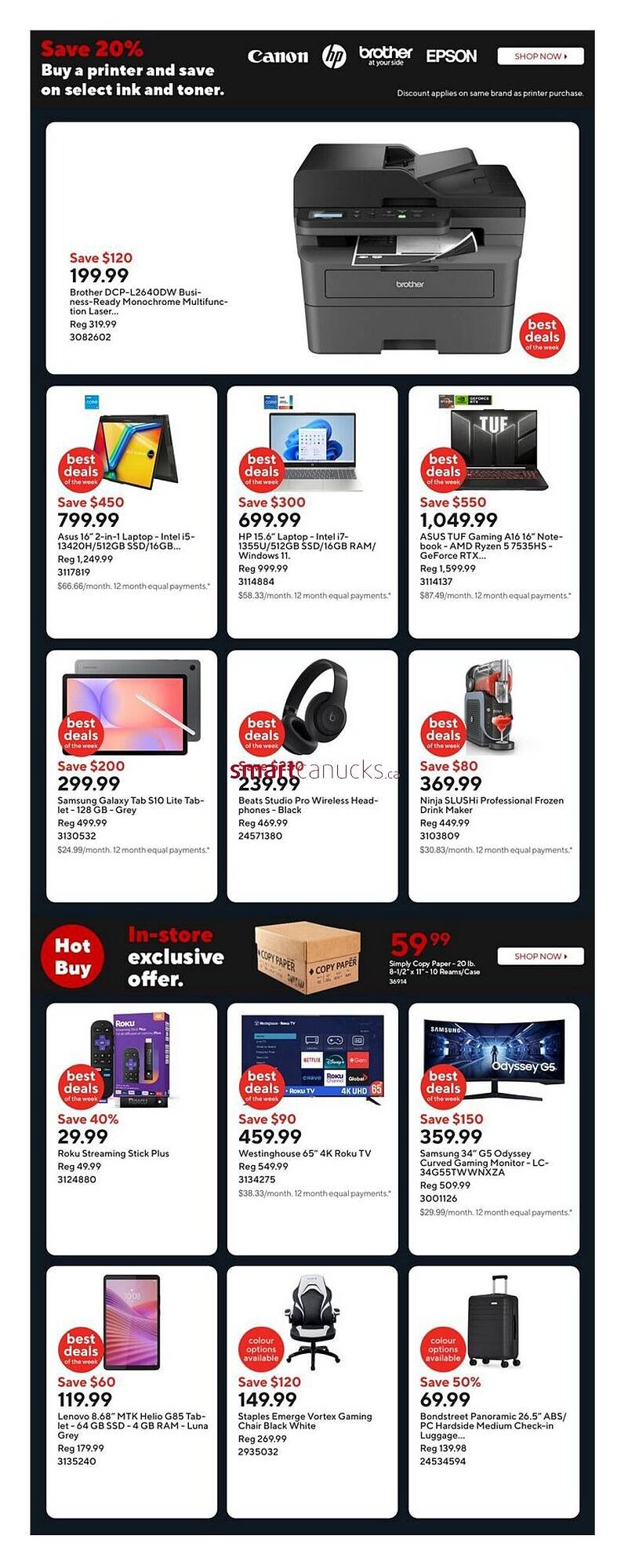 Staples flyer