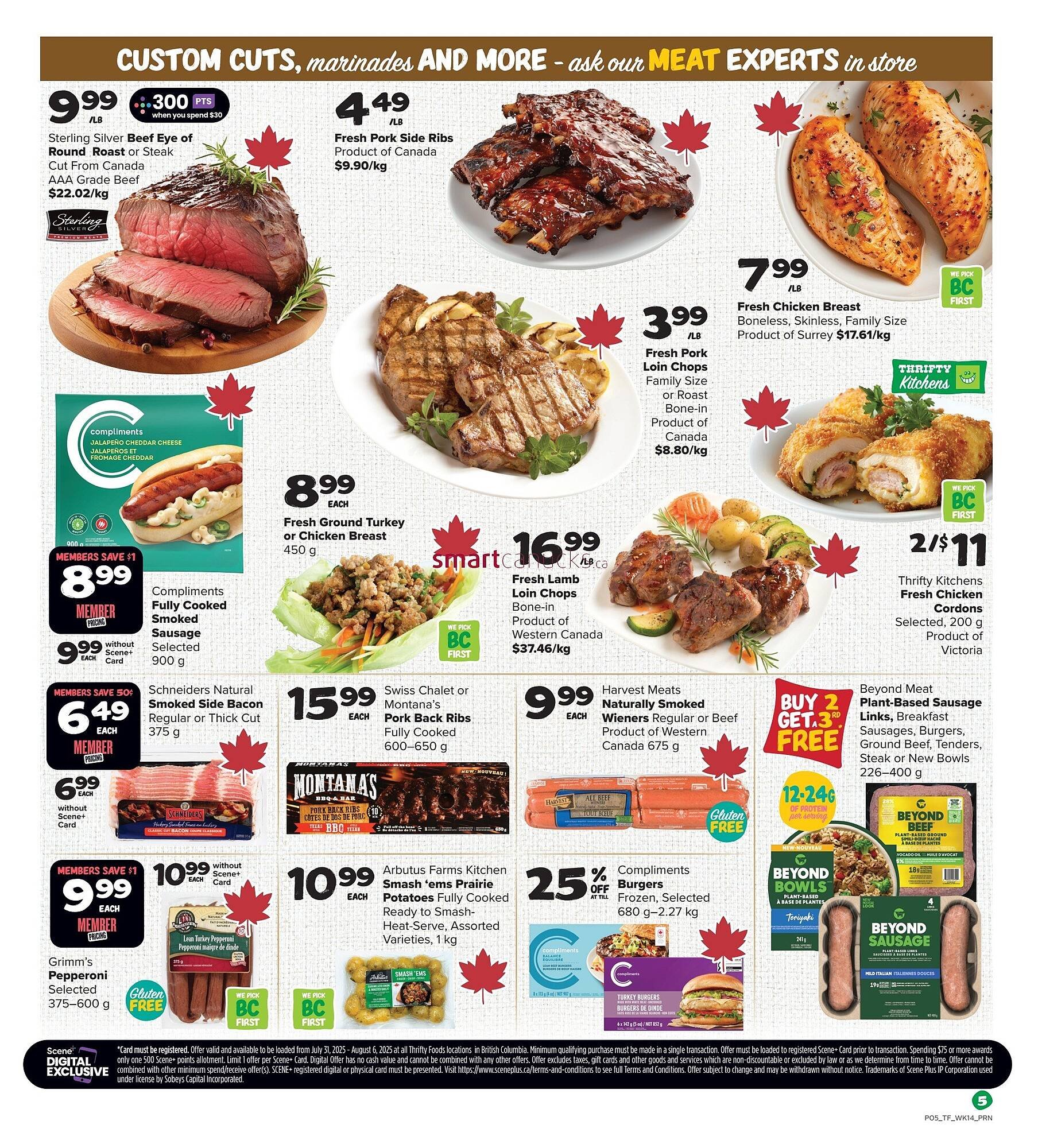 Thrifty Foods flyer